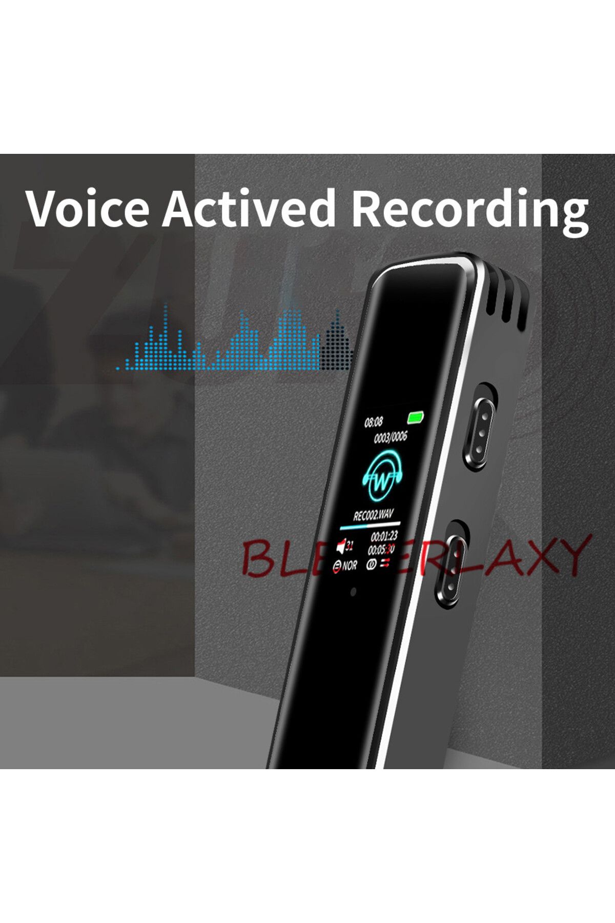 Choice-Digital Voice Activated Recorder Dictaphone Long Distance Audio Recording MP3 Player Noise Reduct... 2