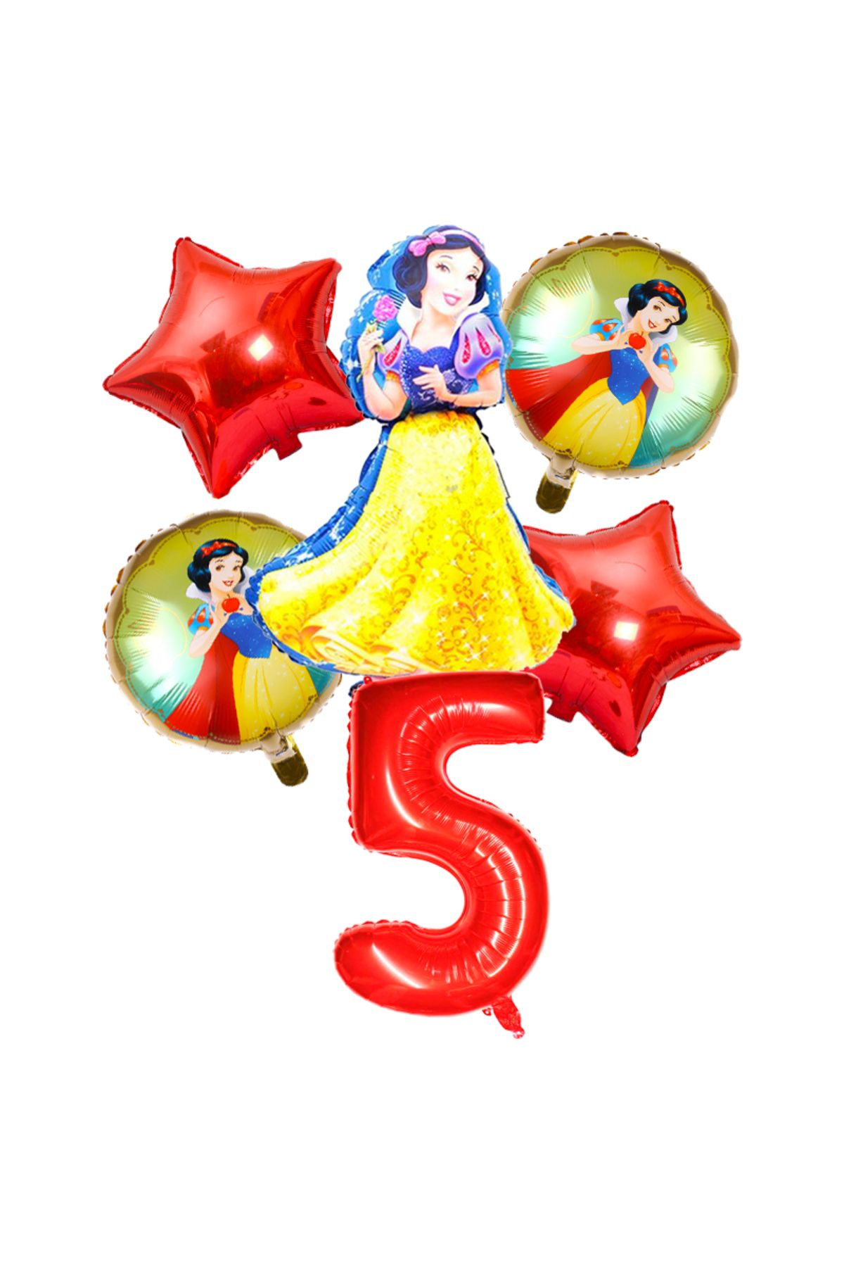 Choice-6pcs/set Disney Snow White Theme 32 Inch Red Number Balloons Girls Happy Birthday Party Decoratio... 4