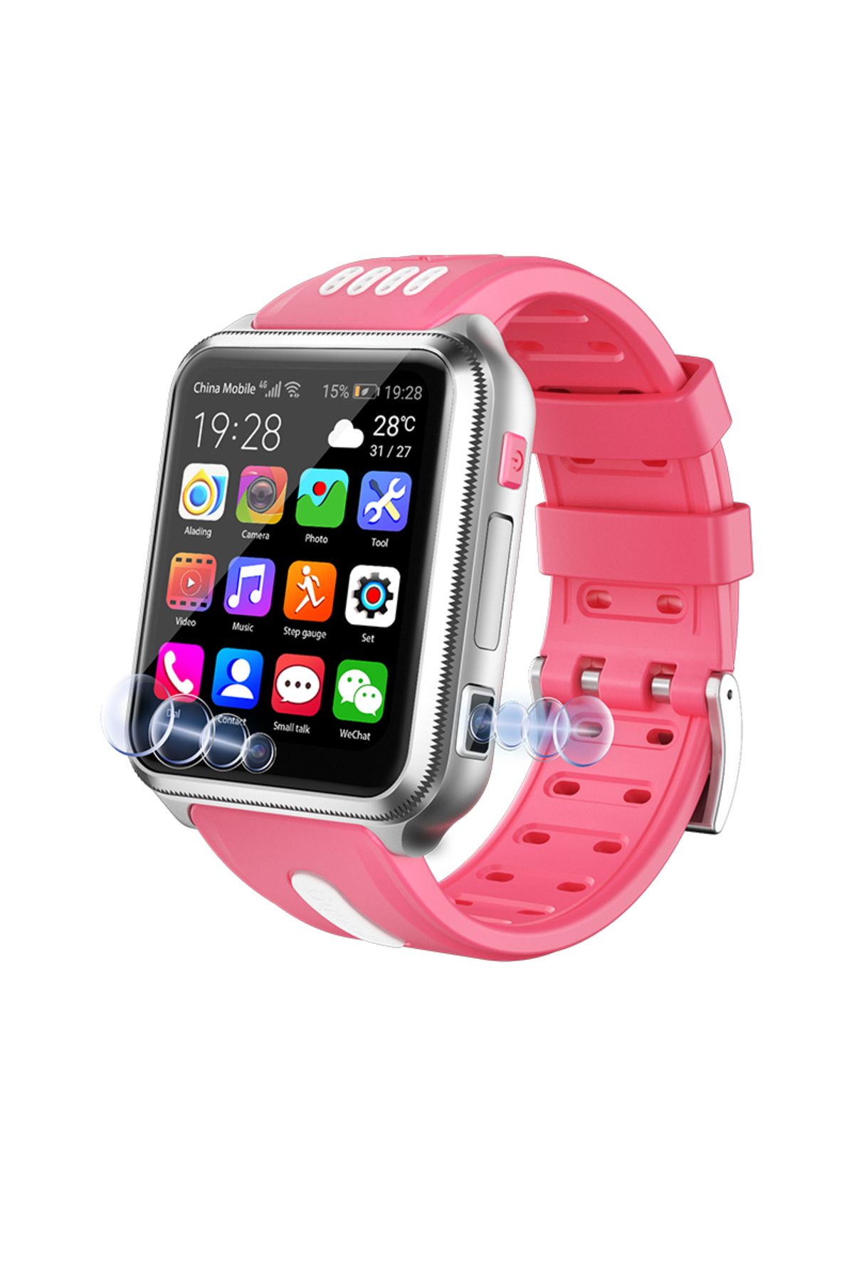 Choice-696 H1/W5 4G GPS Wifi location Student/Kids Smart Watch Phone android system clock app install Bl... 7