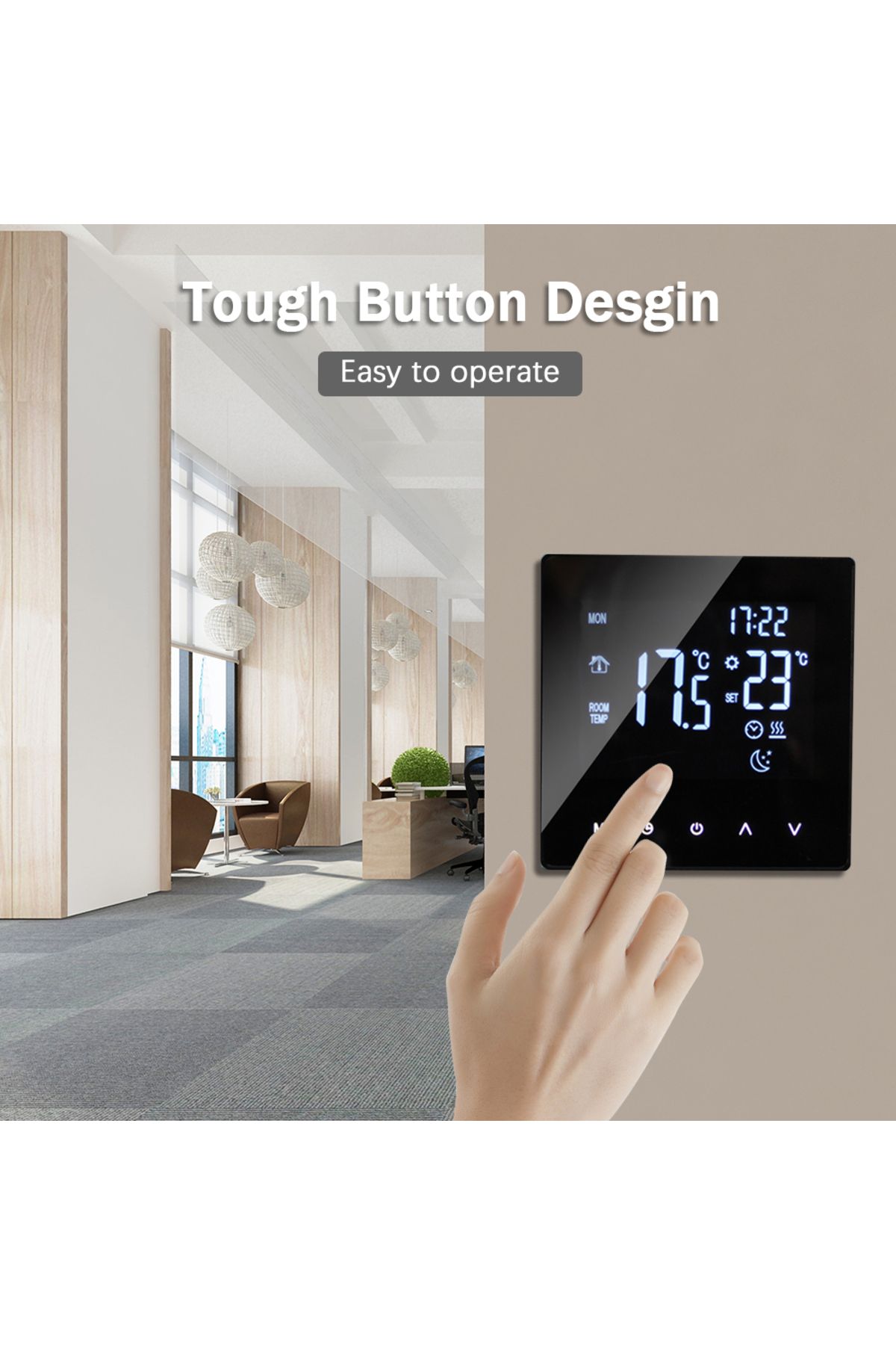 Choice-WiFi Smart Thermostat Temperature Controller for Water Heating LCD Display Touch Screen Week Prog... 5