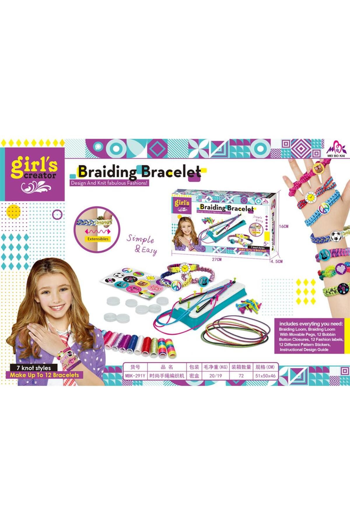Choice-DIY Bracelet Making Kit For Girl Jewelry Loom Braid Bracelet Maker Craft Sets Handmade Toy For Gi... 6