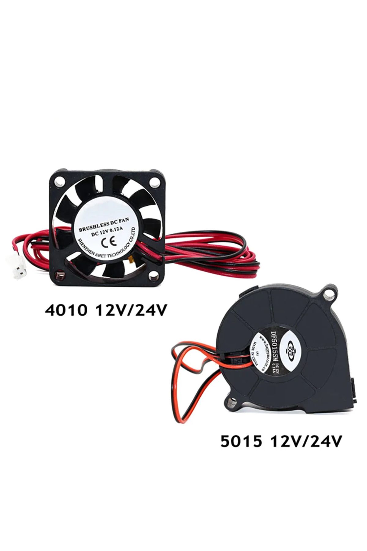 Choice-Anet A6 A8 DC Cooling Fan 5015 Turbo fan 4010 Fan 12V/24V Hot End Extruder For MakerBot RepRap UP... 4