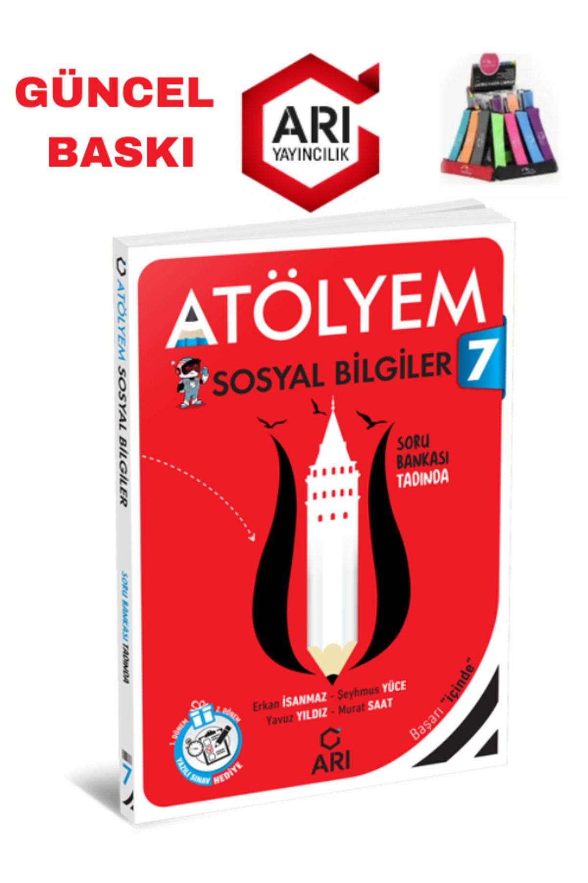 Arı Yayıncılık 2024-2025 Müfredat 7.Sınıf Atölyem Sosyal Bilgiler Soru Bankası+Yazılı Eki+Kalemlik