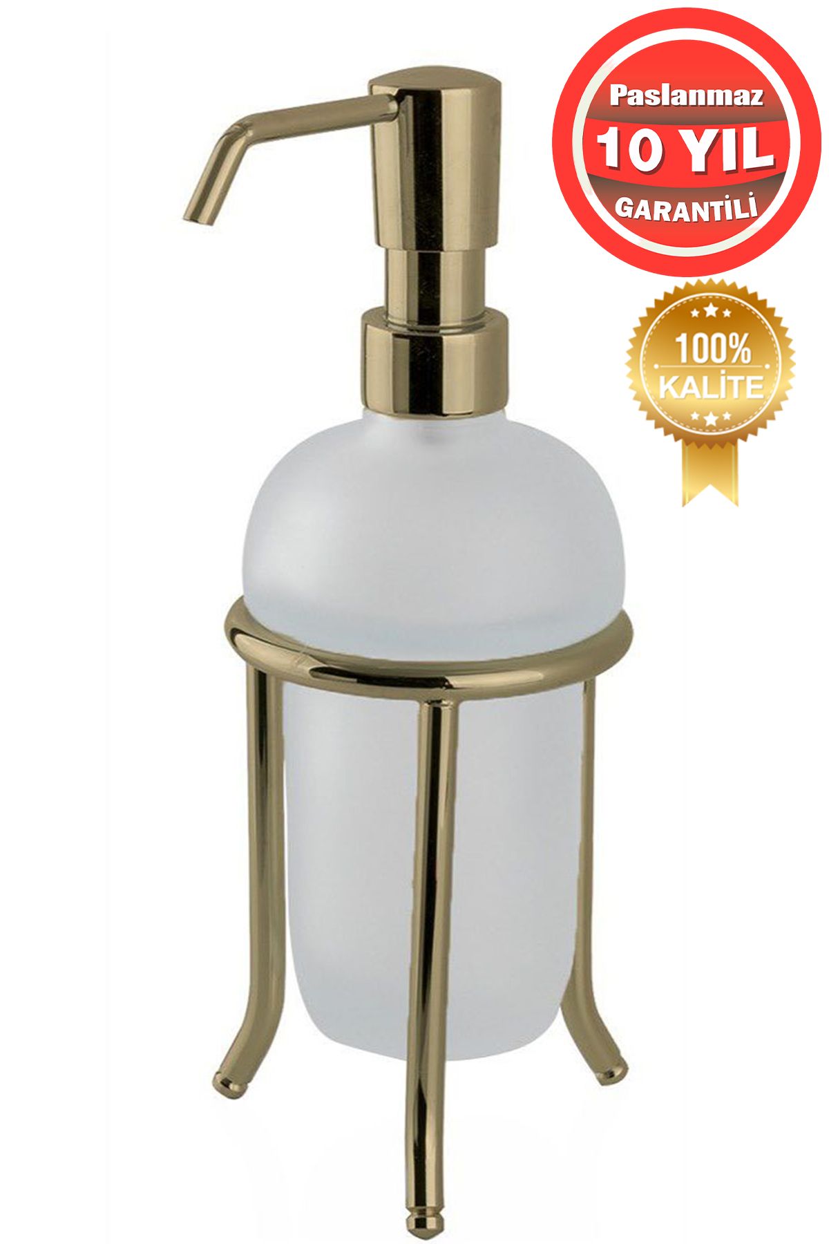 ÇELİK BANYO Paslanmaz Pirinç Dilek Set Üstü Sabunluk Altın Gold