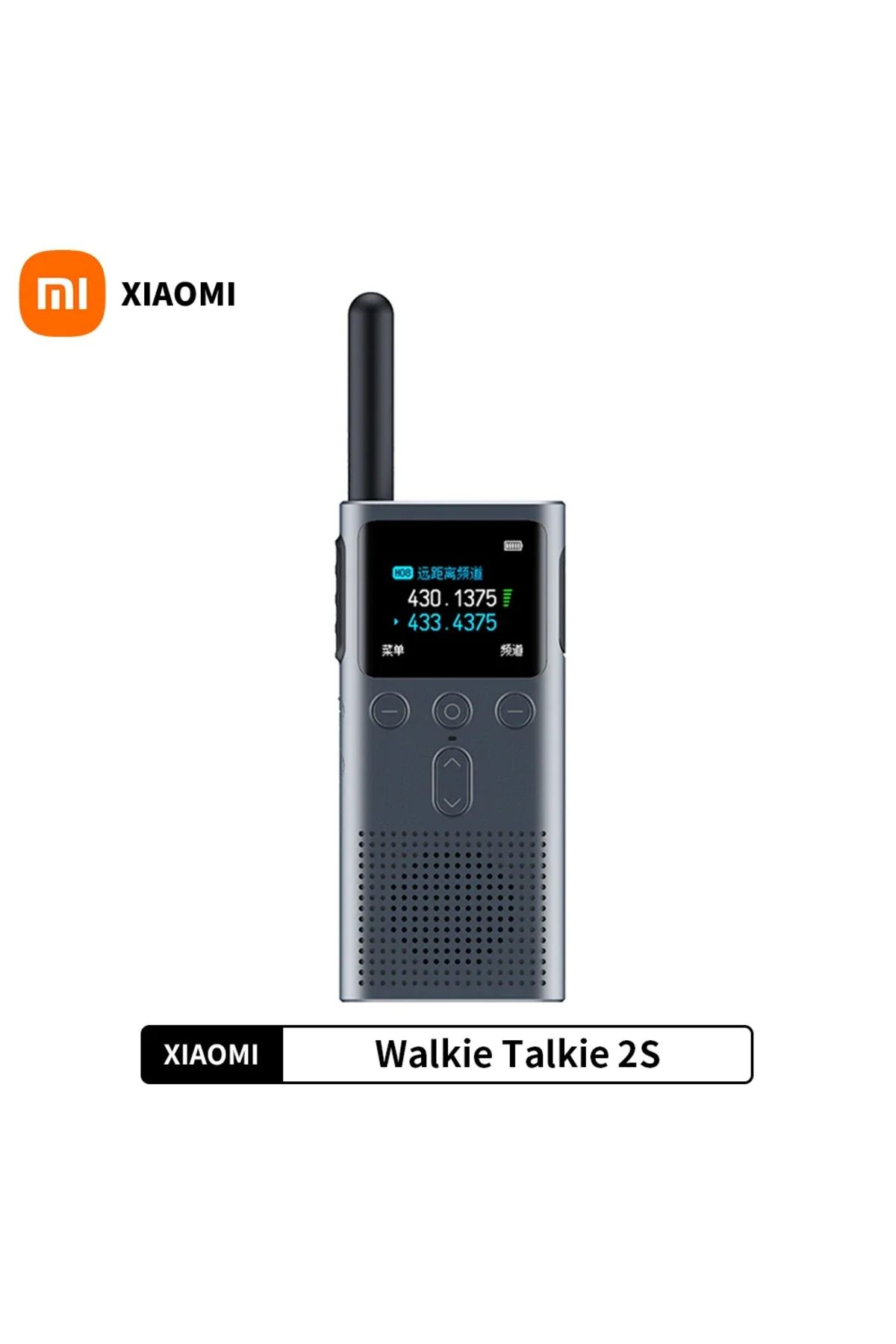 Xiaomi-XIAOMI Walkie Talkie 2S 1.77"Color Screen 4W Power 120-hour Standby Dual Mode 5km Call Distance I... 2