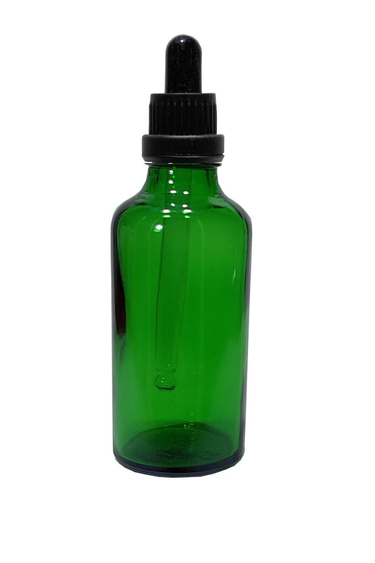 Mikasso 3 Adet Yeşil Cam Şişe 50ml Cam Damlalıklı 1 x 10
