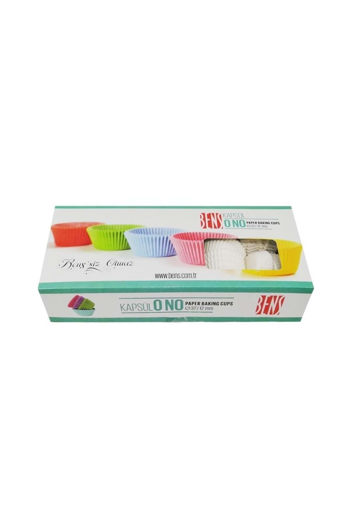 Mikasso Cupcake Kapsül Beyaz No:0 32x12 Mm - 1250'li Beyaz