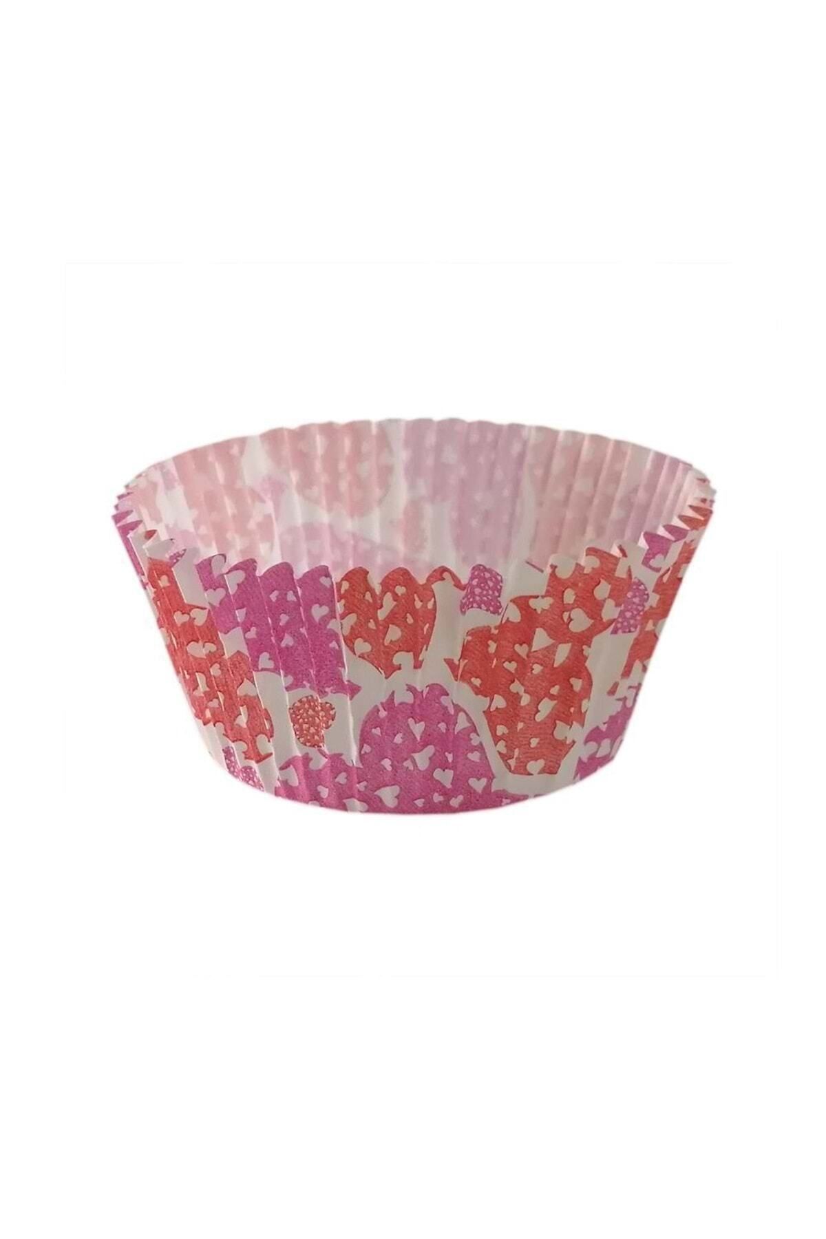 Mikasso Cupcake Kapsül Sevgililer No:4 50x30 Mm - 300'lü 1.5 X 5 Pembe