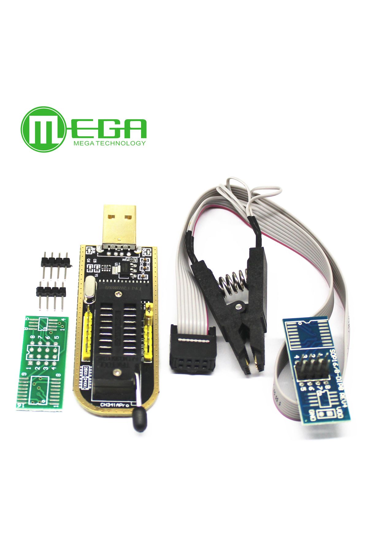 Choice-CH341 24 25 Series EEPROM Flash BIOS USB Programmer Module + SOIC8 SOP8 Test Clip For EEPROM 93CX... 2