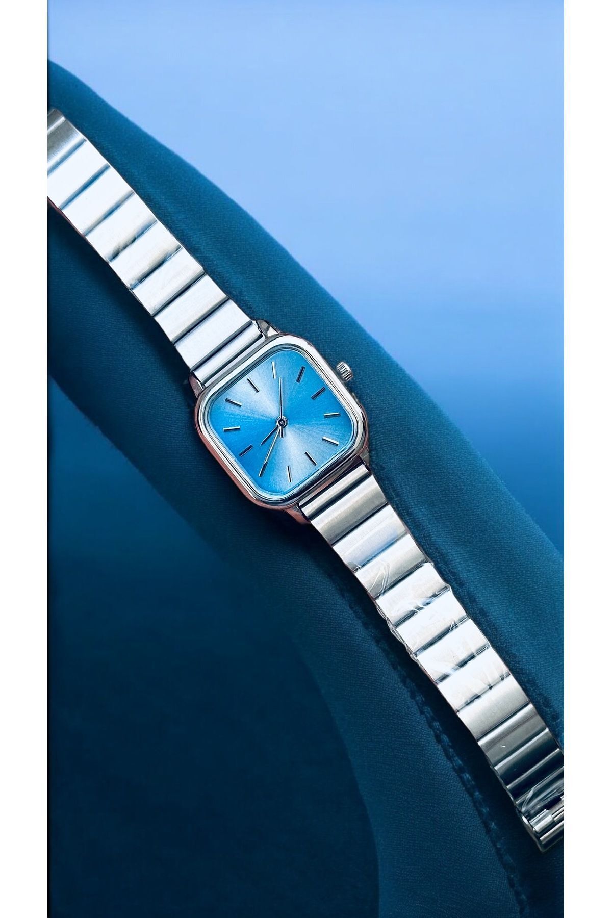 pullmarkt Baby Blue Dial - ساعت مچی مربعی