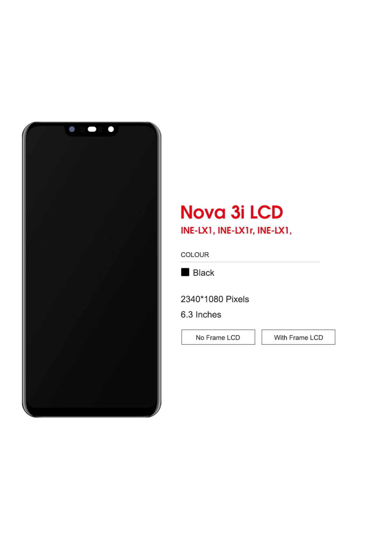 sinmaytai-6.3" For Huawei Nova 3i LCD INE-LX1 Display INE-LX2 Touch Screen Replacement For Huawei P Smart P... 4