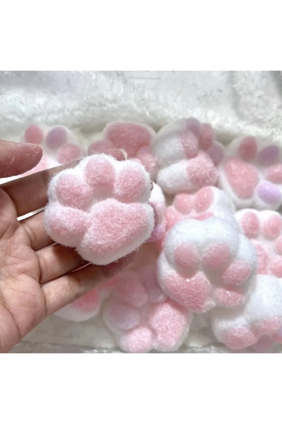 Choice-Mochi Taba Squishy NEW Fidget Toy Mini Kawaii Plush Cat Paw Silicone Small Cat Paw Cute Pink Cat ... 8