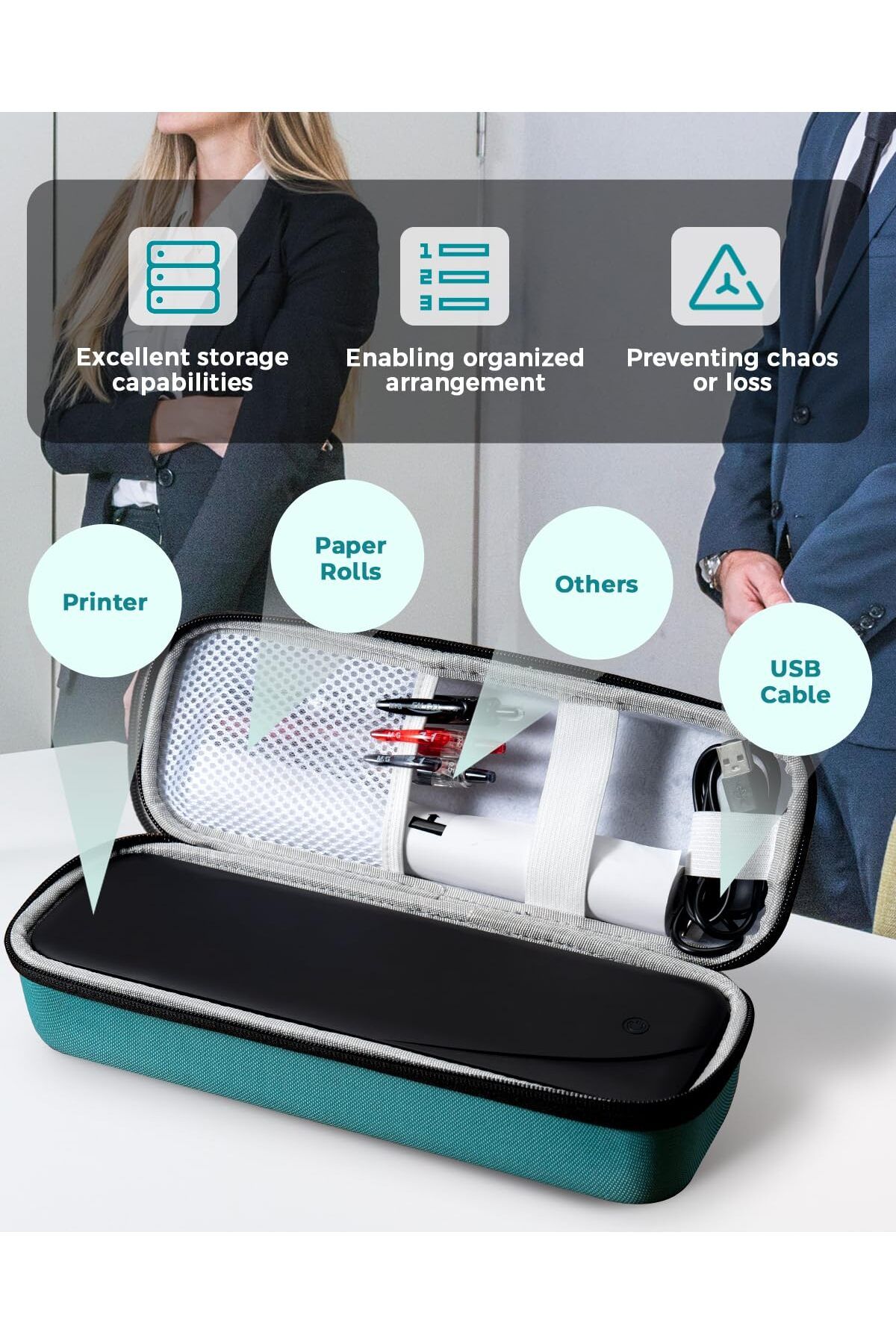 Choice-Phomemo Carrying Case Portable Printer Case  Compact Lightweight Bag Compatible with M832 M834 M8... 5