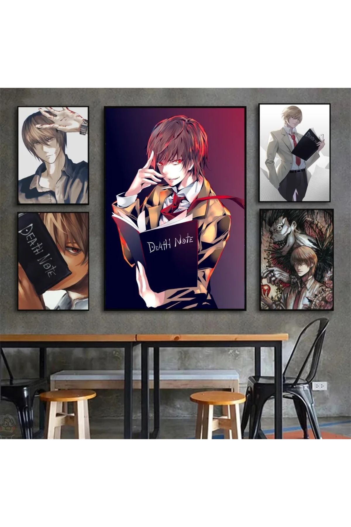 KAYOU-1pc Hot Anime Death Note Yagami Light Poster HD Posters Home Room Bar Cafe Decor Art Wall Paintin... 2