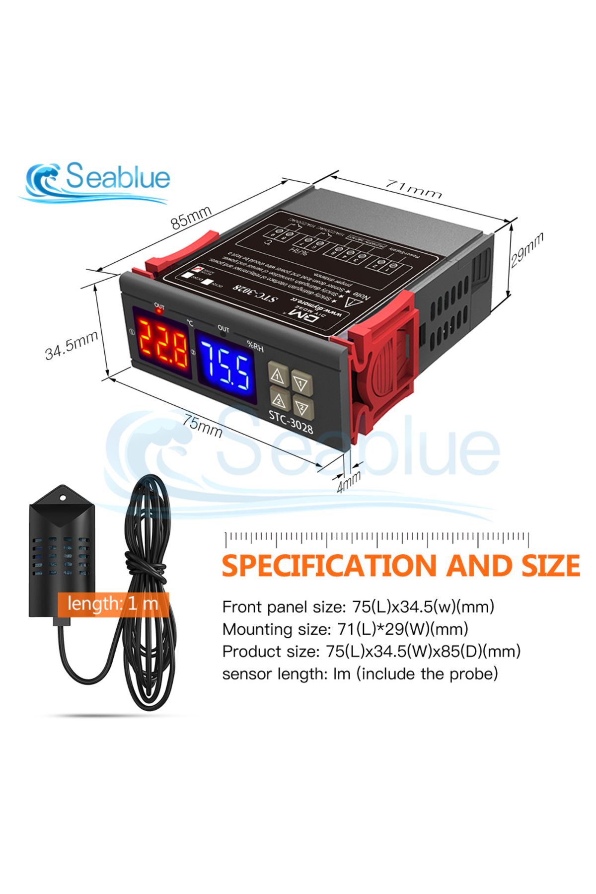 Aideepen-STC-3028 SHT2000 Temperature Humidity Controller Home Fridge Thermostat Humidistat Thermometer Hy... 3