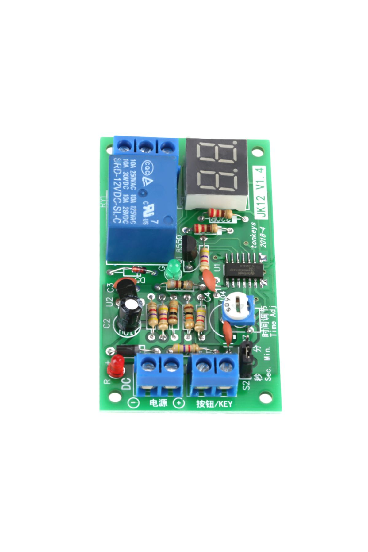 Choice-DC12V LED Display Countdown Timing Timer Delay Turn OFF Relay Switch Module 8