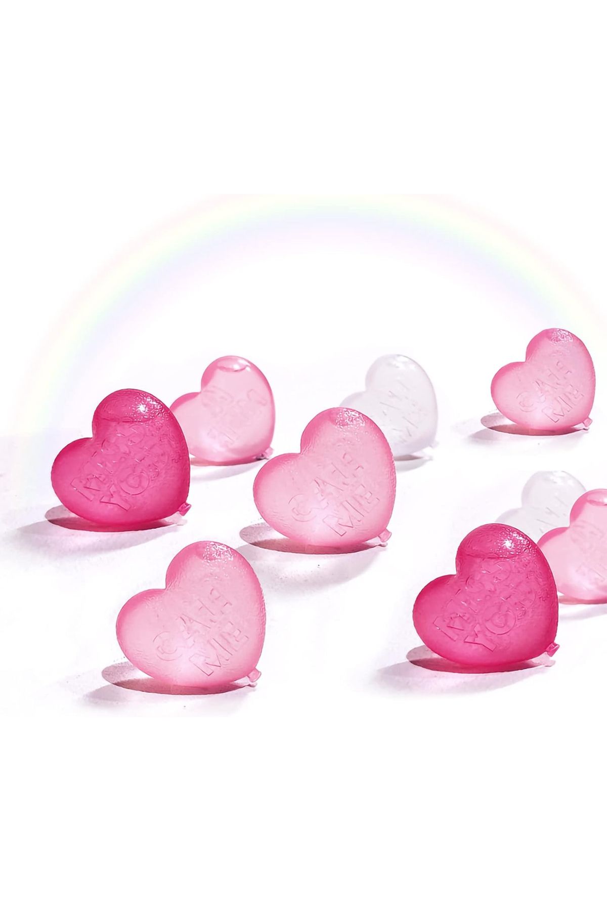 Choice-Leeseph 15pcs Reusable Ice Cube, Washable Non-Melting Plastic Heart Shape Ice Cubes for Drinks, W... 2