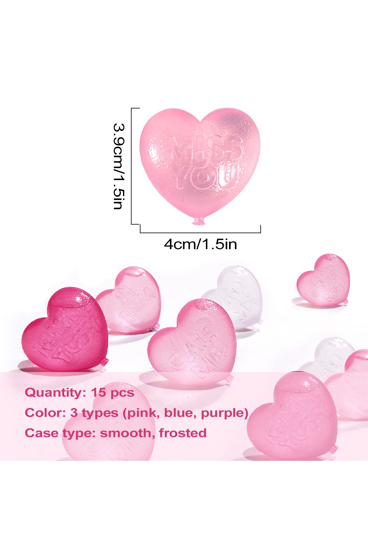 Choice-Leeseph 15pcs Reusable Ice Cube, Washable Non-Melting Plastic Heart Shape Ice Cubes for Drinks, W... 3