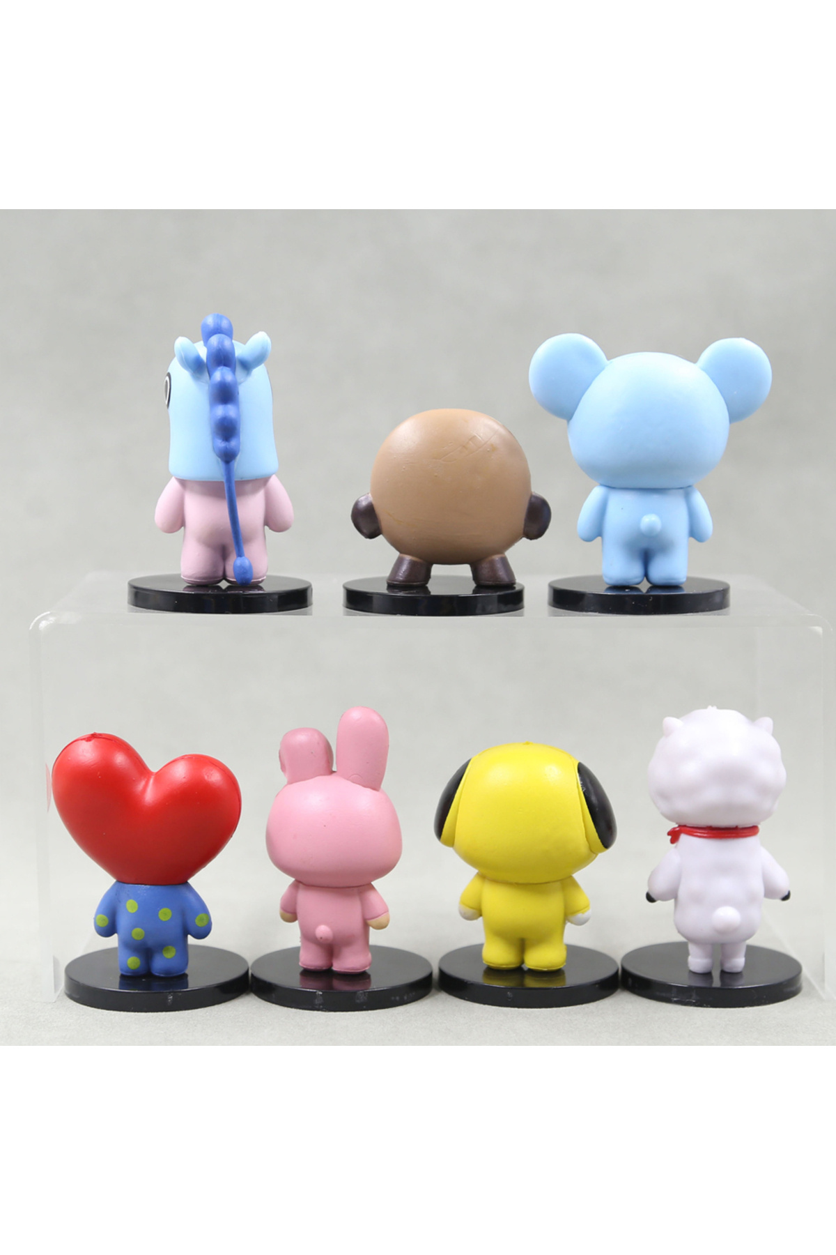 Choice-7pcs/set BT21 Functional Doll Tata Chimmy Creative Ornaments Interactive Full Set Action Figure T... 7