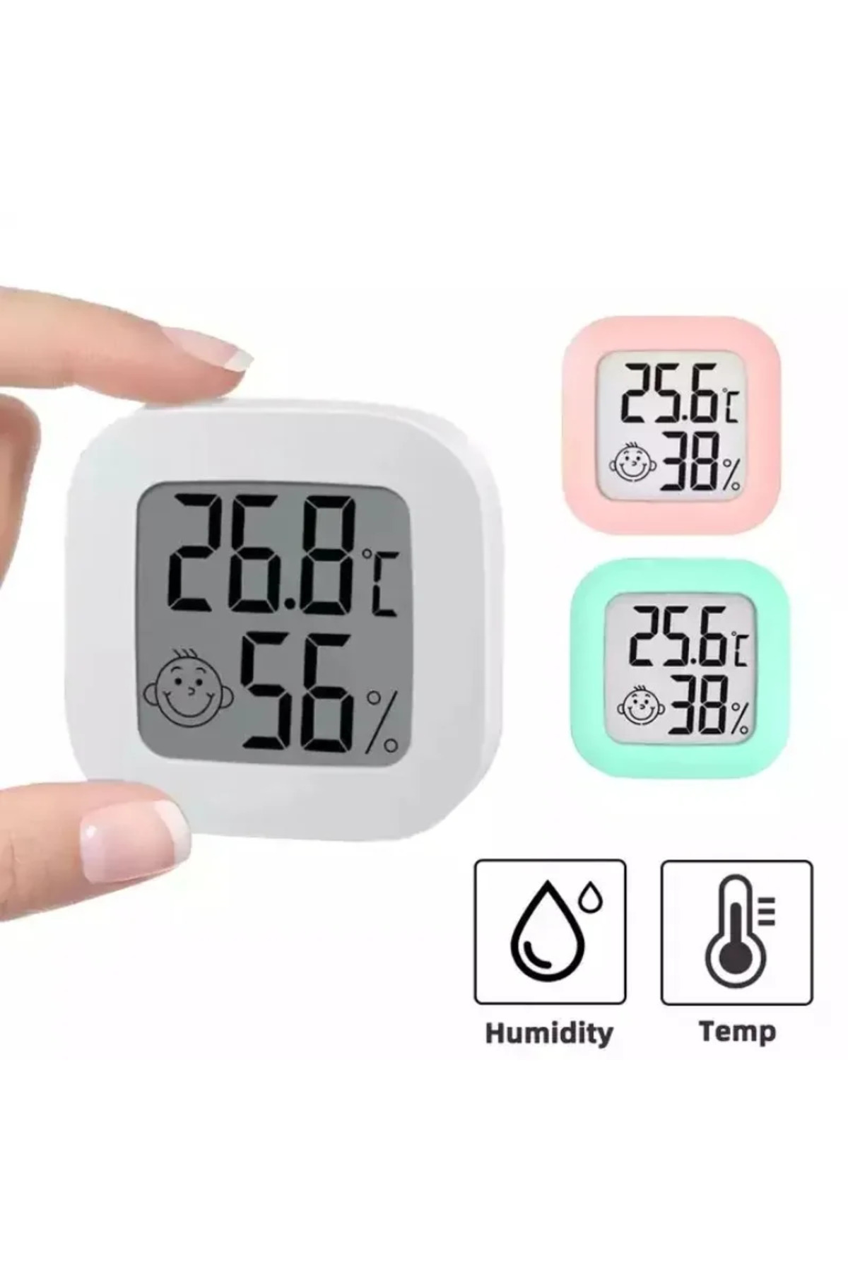 ZHOUZHI-LCD Digital Thermometer Hygrometer Indoor Room Electronic Temperature Humidity Meter Sensor Gauge... 2