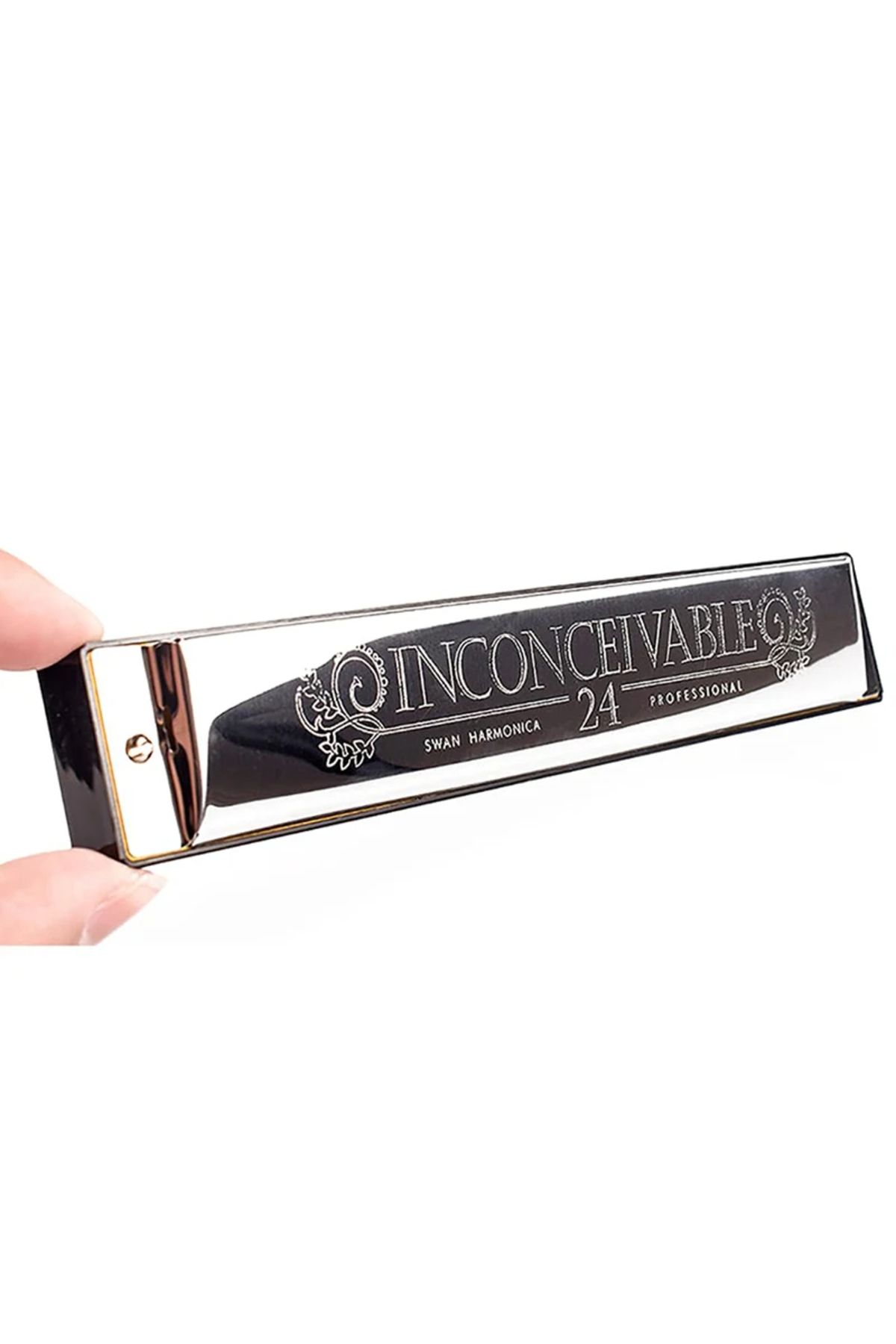 Choice-Swan Harmonica 24 Hole Professional Polyphonic Harmonica C Key Tremolo Octave-tuned Polyphonic Di... 5