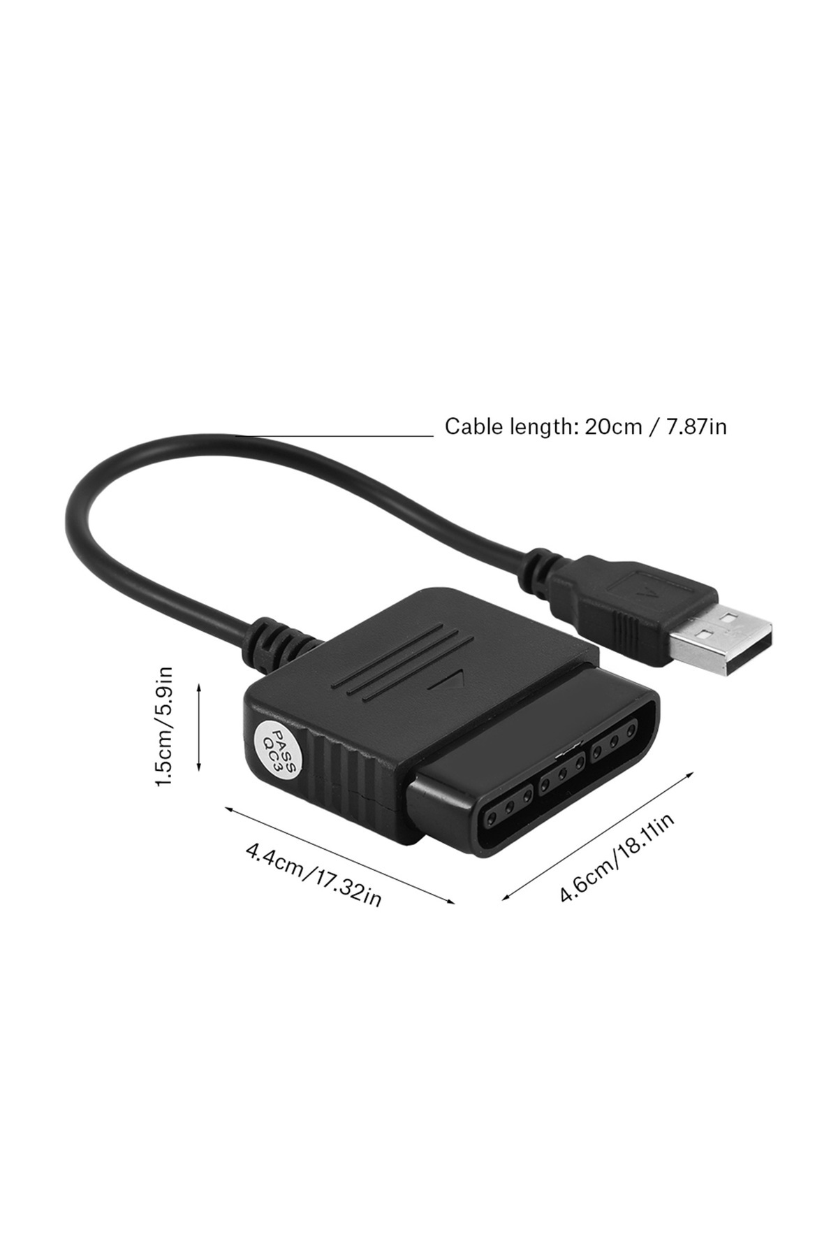 Choice-For Sony Playstation 2 PS2 Controller to USB Adapter Converter for PS3 & Windows PC 7
