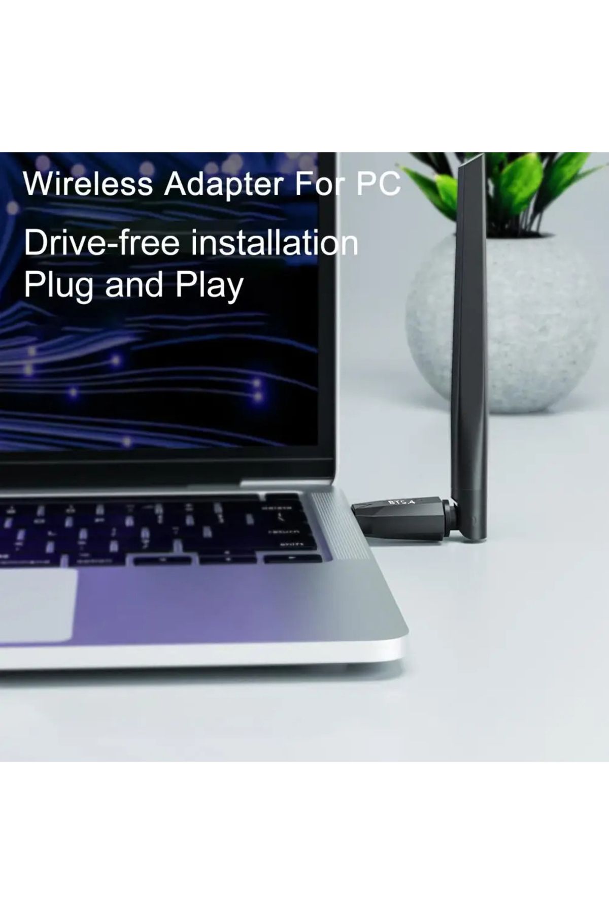 kebidu-150M Bluetooth 5.4 Adapter Free Driver USB Bluetooth Dongle Transmitter for PC Windows 11/10/8.1 ... 3