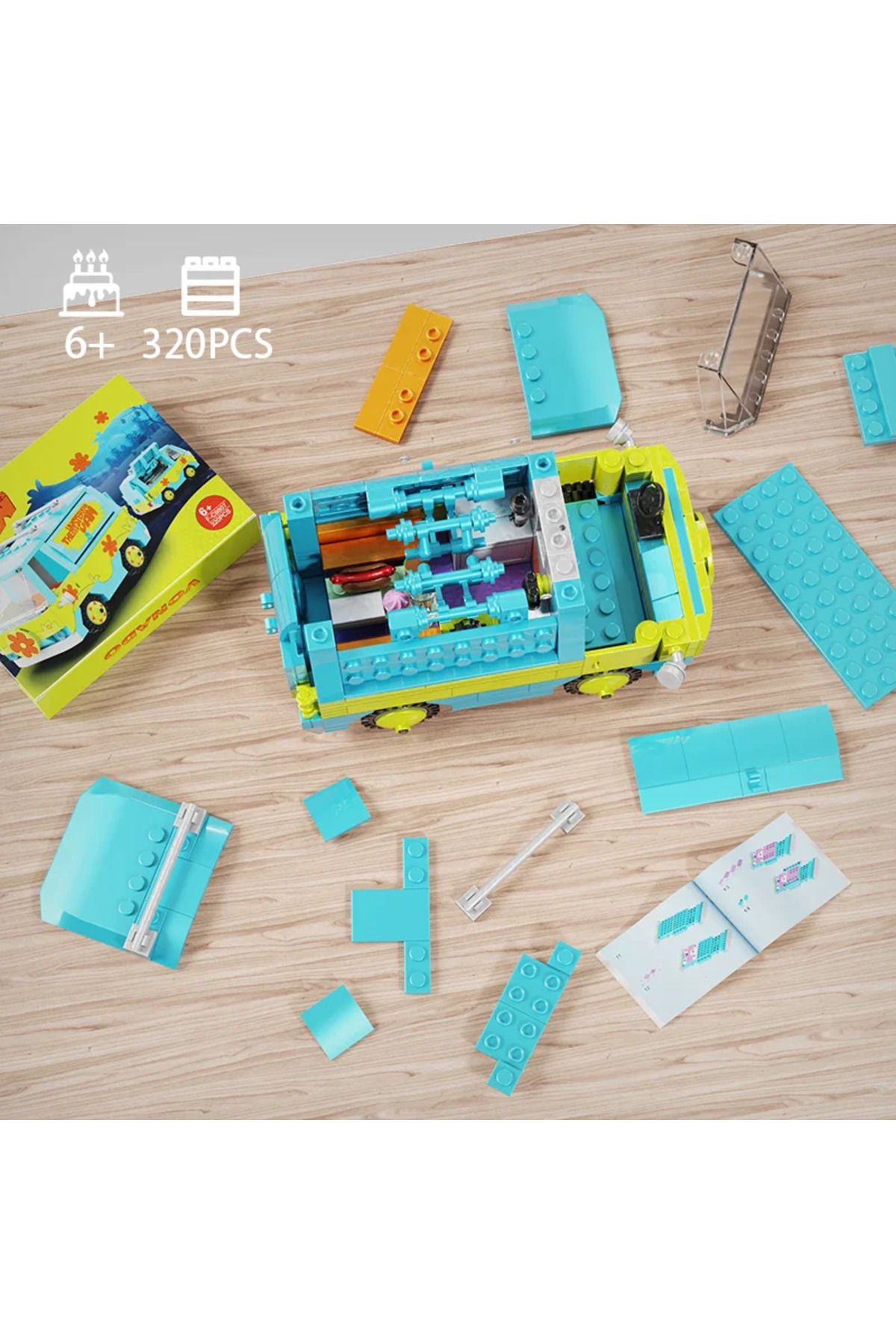 BuildMoc-Scooed Dooed Mysteryed Machine Building Blocks Kit 320pcs Panel Van Cartoon Vehicle  Bri... 5