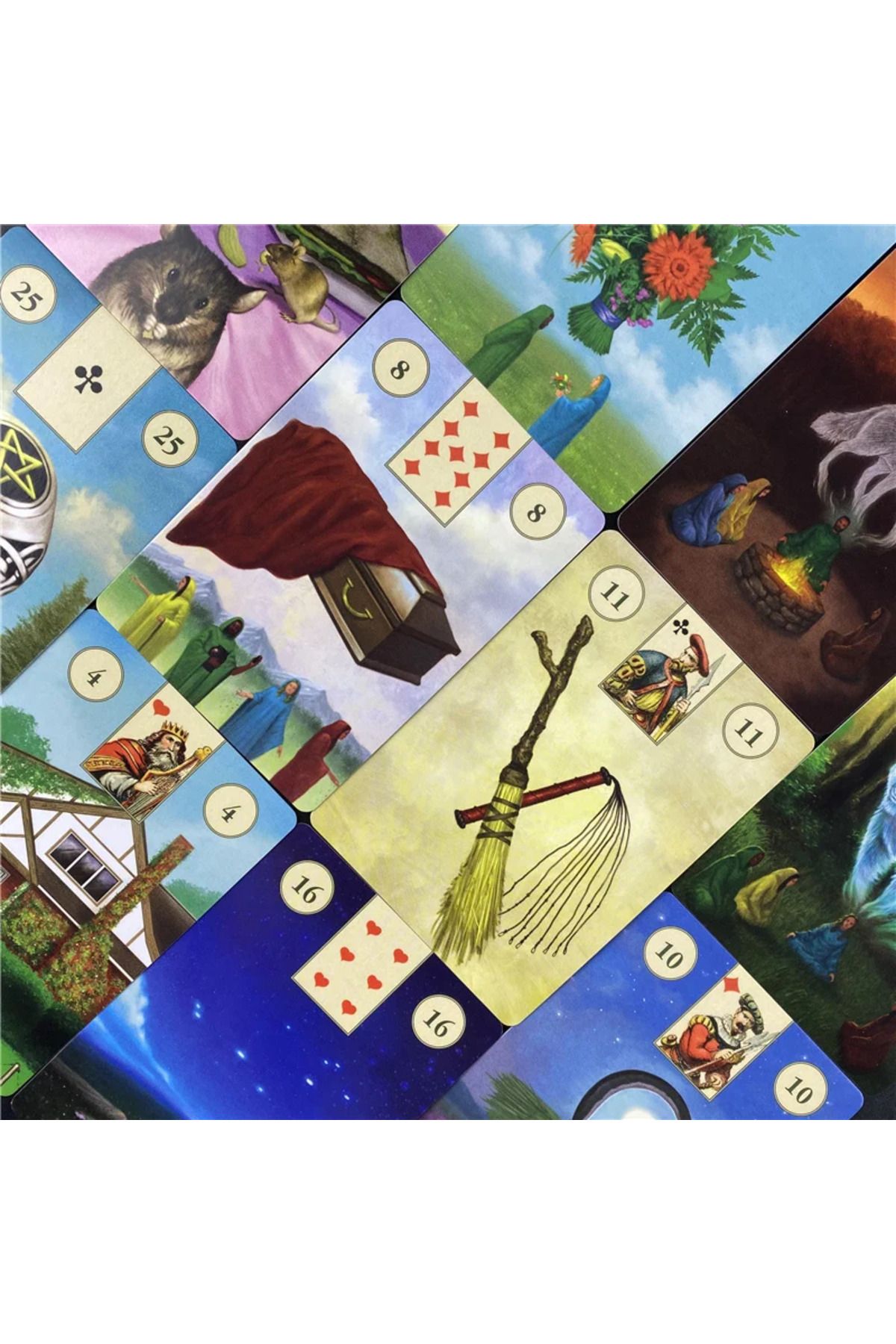 Choice-Pagan Lenormand Oracle Cards Full English Classic Board Games Imaginative Oracle Divination Fat G... 6