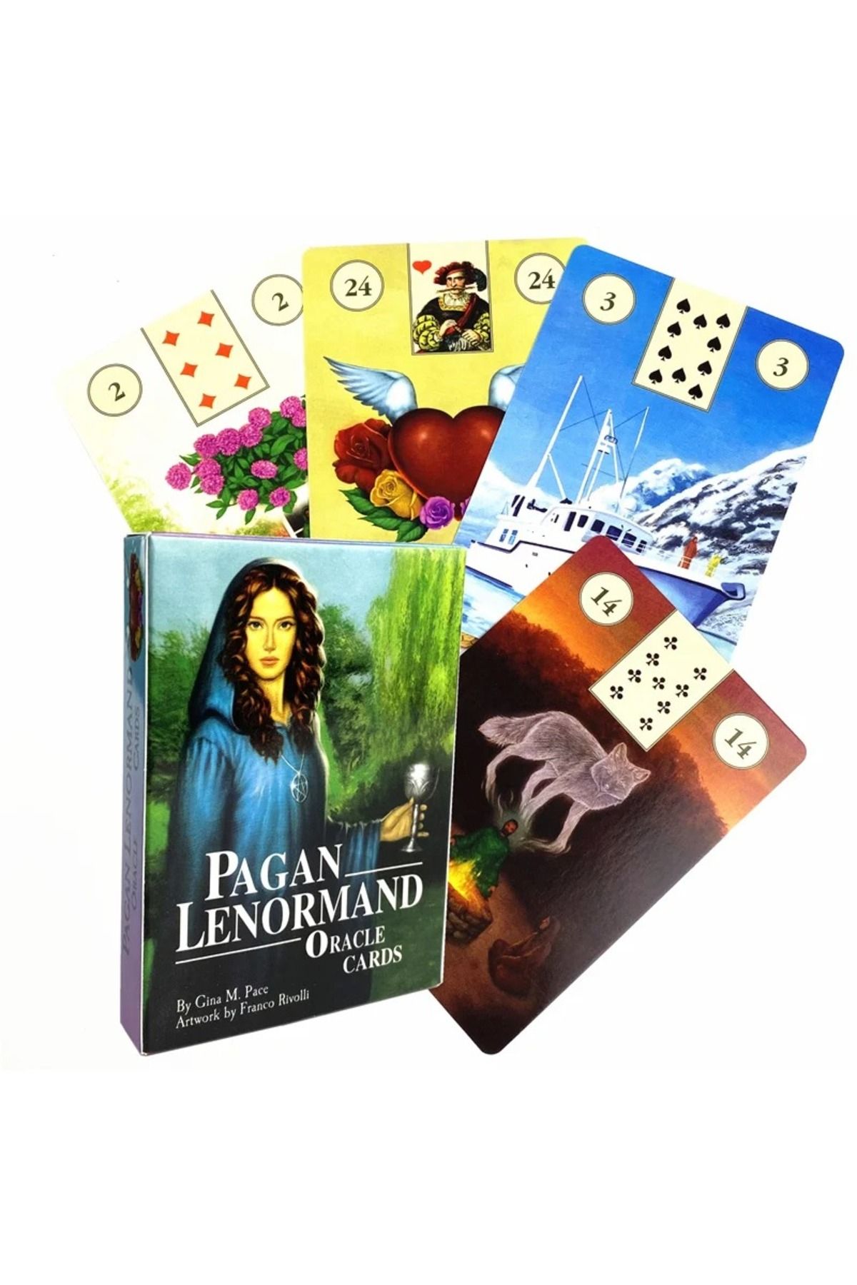 Choice-Pagan Lenormand Oracle Cards Full English Classic Board Games Imaginative Oracle Divination Fat G... 8