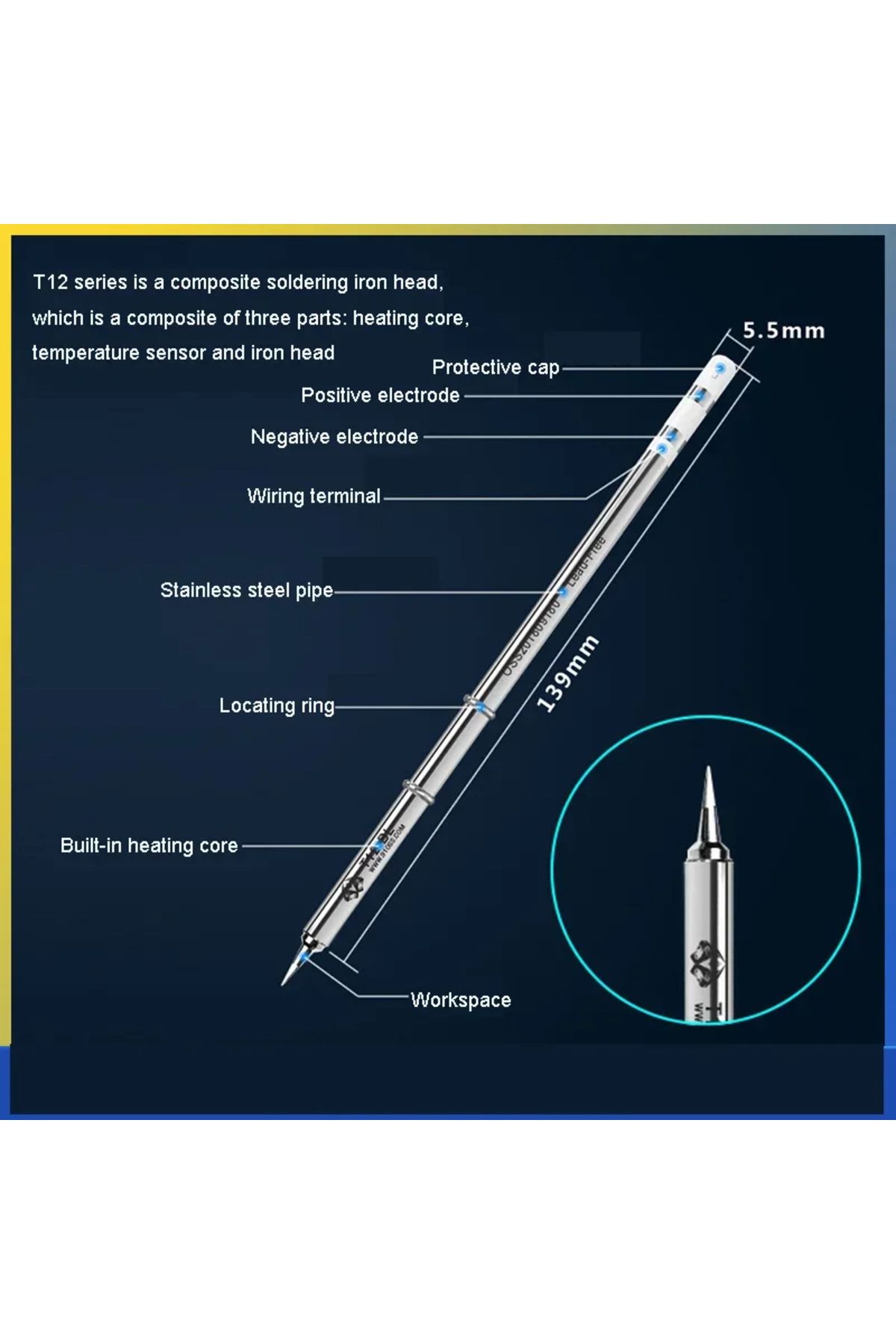 Choice-OSS TEAM T12 Soldering Iron Tip T12-X Tips BLS/BJS/SKUS/KU/SUK/LS/ILS Tip For T12 Soldering Stati... 4