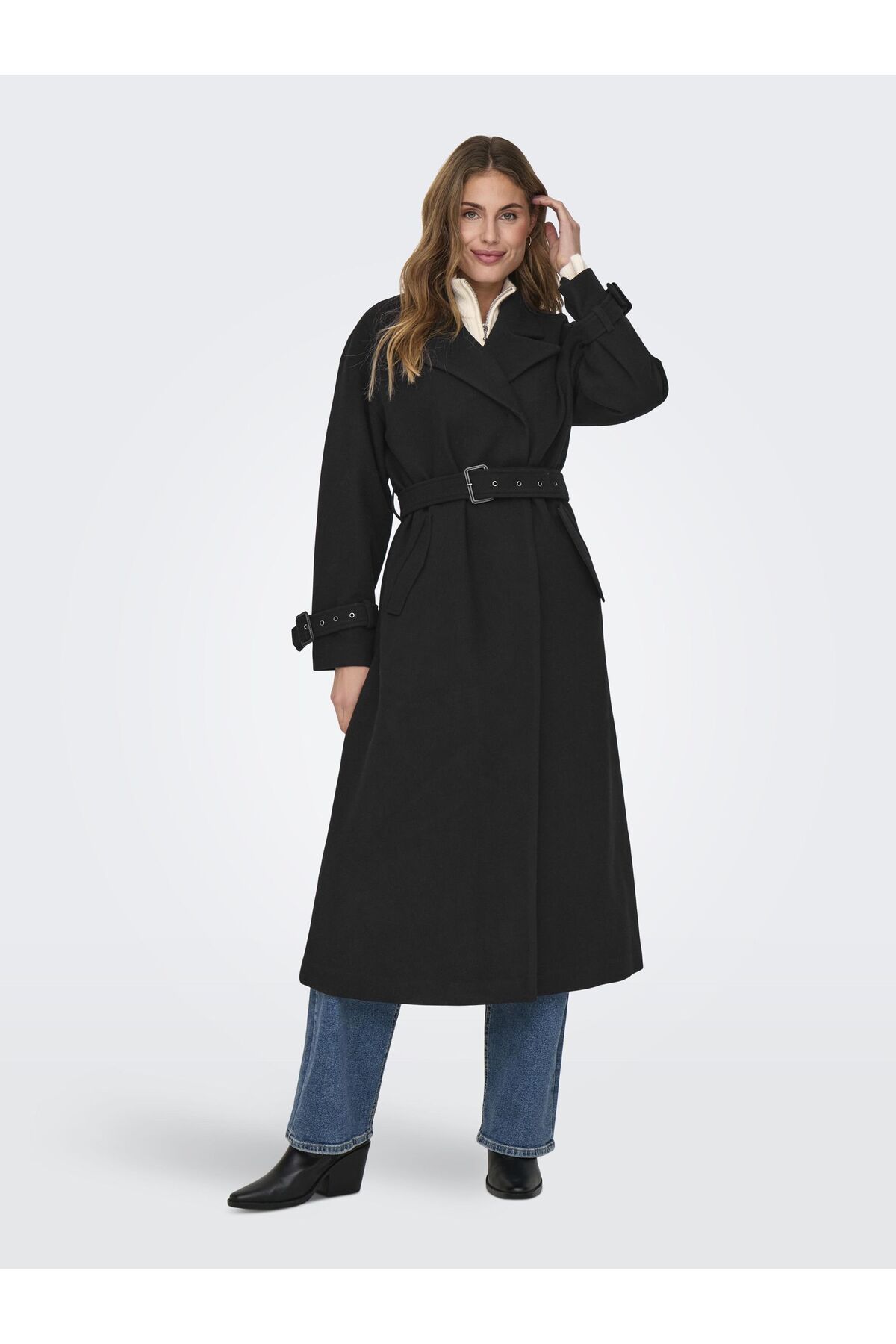 Only-Trenchcoat - Schwarz - Basic 3