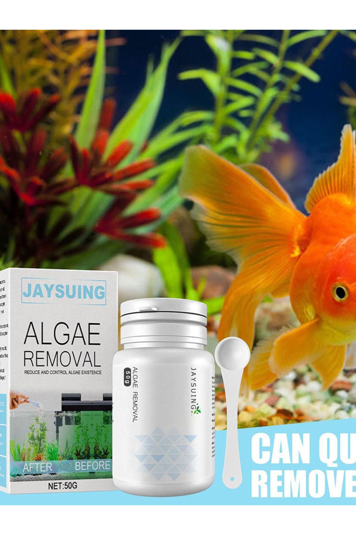 Choice-Aquarium Fish Tank Cleaning Powder Tank Accessories Algae Repellent Agent Fish Tank Pond Cleaning... 8