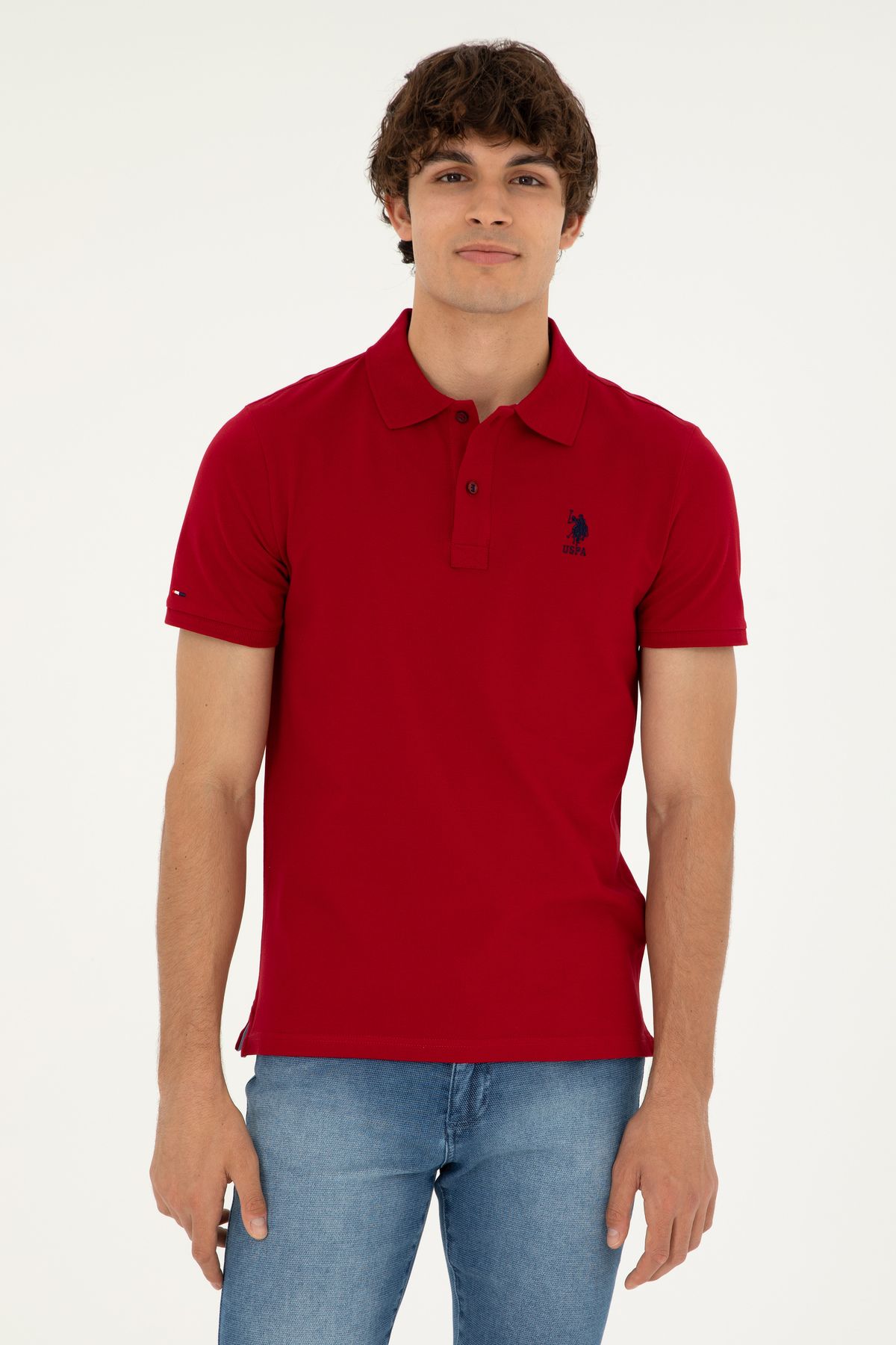 U.S. Polo Assn.-Men's Burgundy Basic T-Shirt 50279581 -Vr014 3