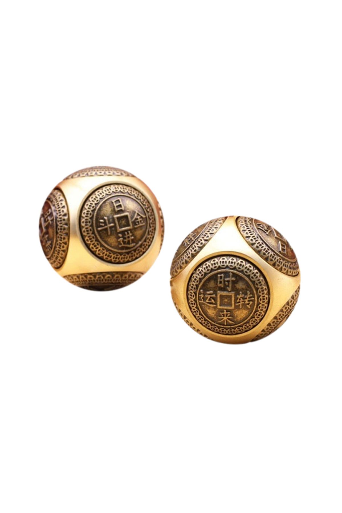 Choice-Six-faced Four blessing luck money Fidget Spinner EDC Copper Stress Relief Cube Decompression Cub... 6