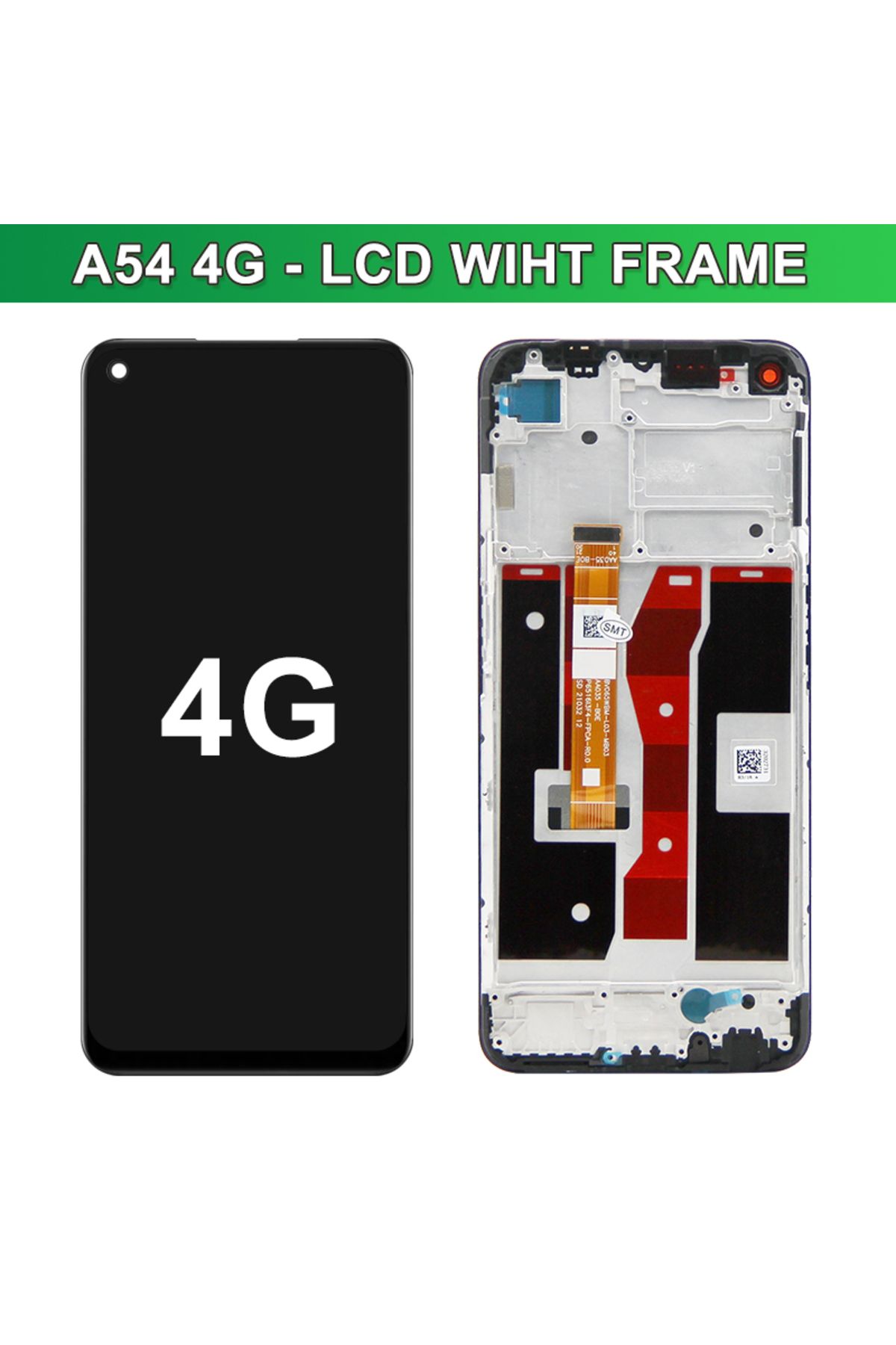 sinmaytai-A54 4g With Frame For Oppo A54 4g Cph2239 Lcd Display Touch Screen Digitizer Assembly For Oppo A54 5 1