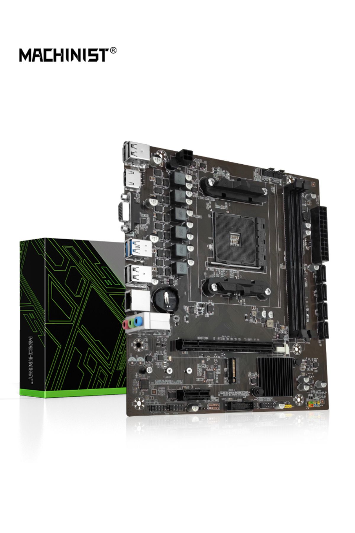 Choice-Motherboards Machinist B450 Motherboard Amd Support Ddr4 Desktop Ram Am4 Cpu Slot Nvme Ngff M.2 Usb 8