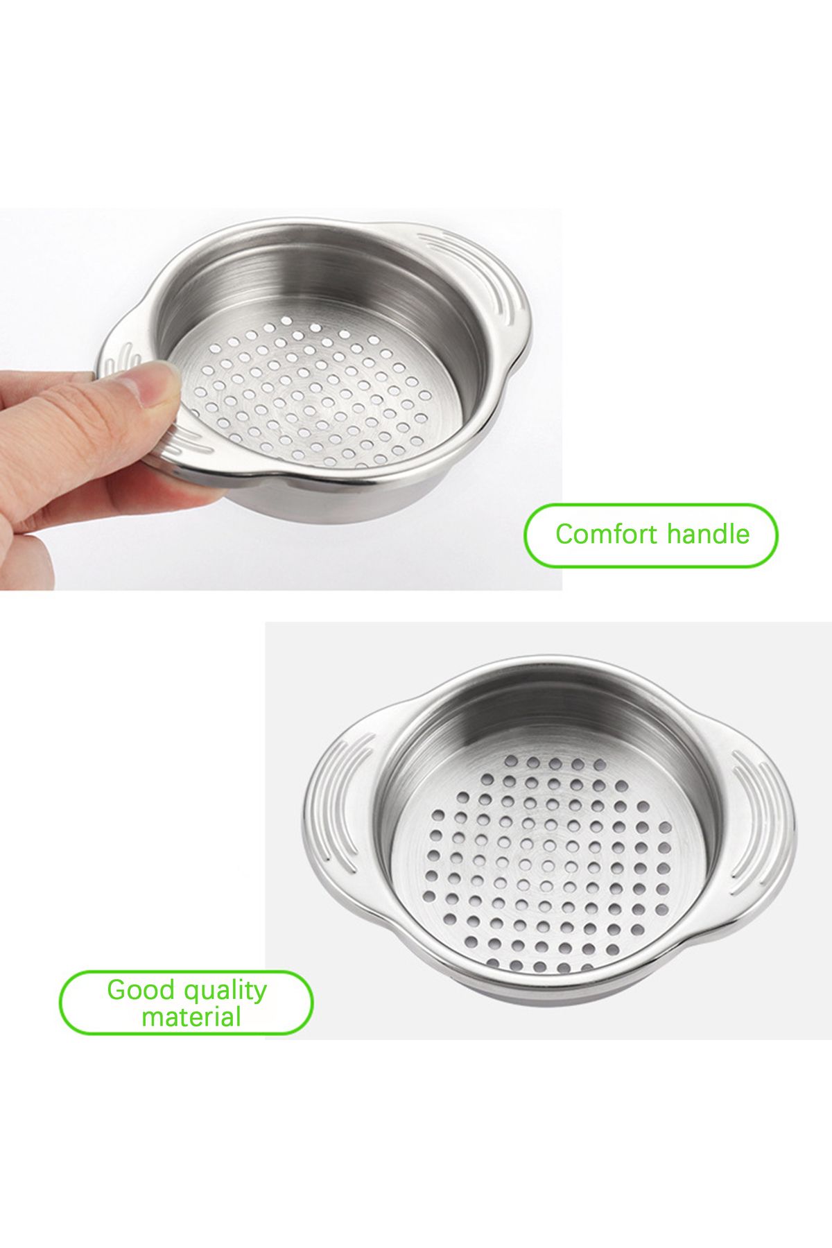 Choice-Stainless Steel Food Can Strainer Sieve Metal Tuna Press Lid Canning Colander Oil Drainer For Kit... 6