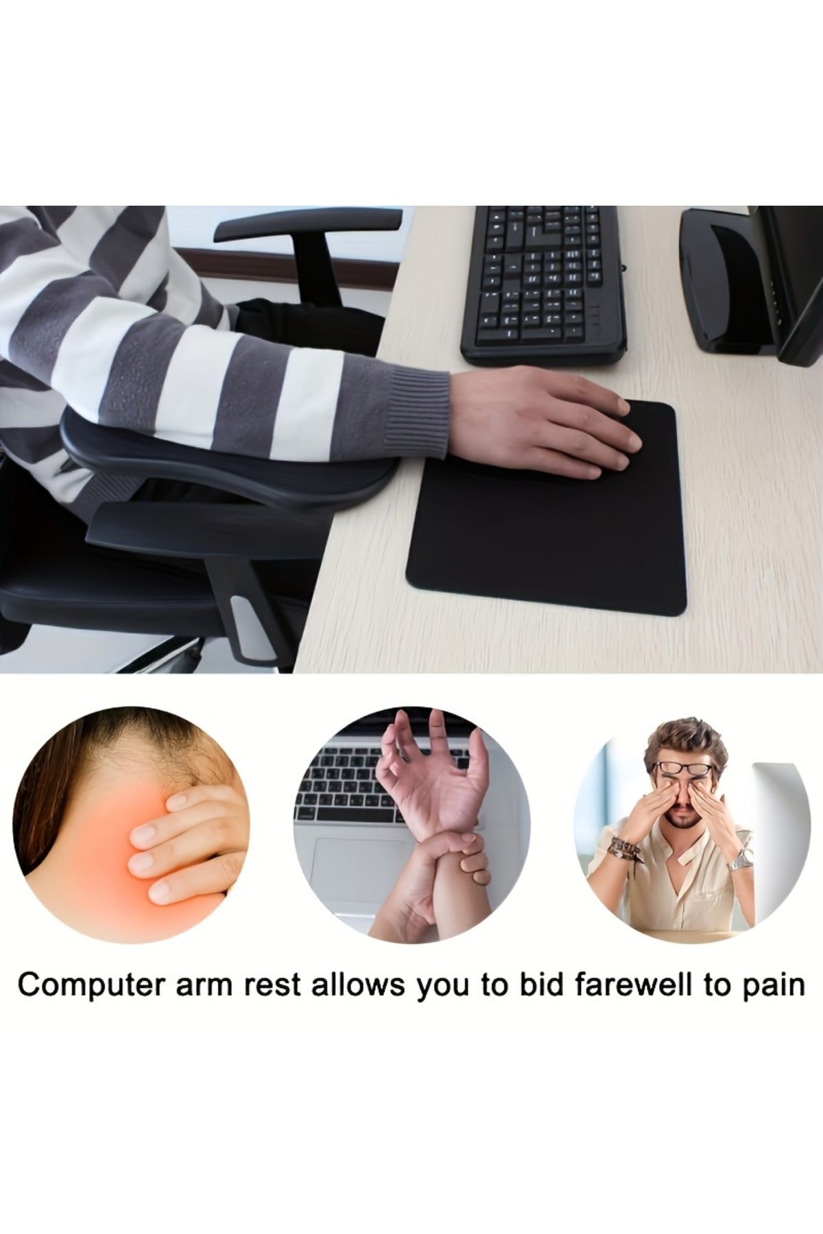 Choice-"Workspaceenhancer" Ergonomic Desk Armrest Extender For Office - Comfortable Elbow Support, Ideal... 4