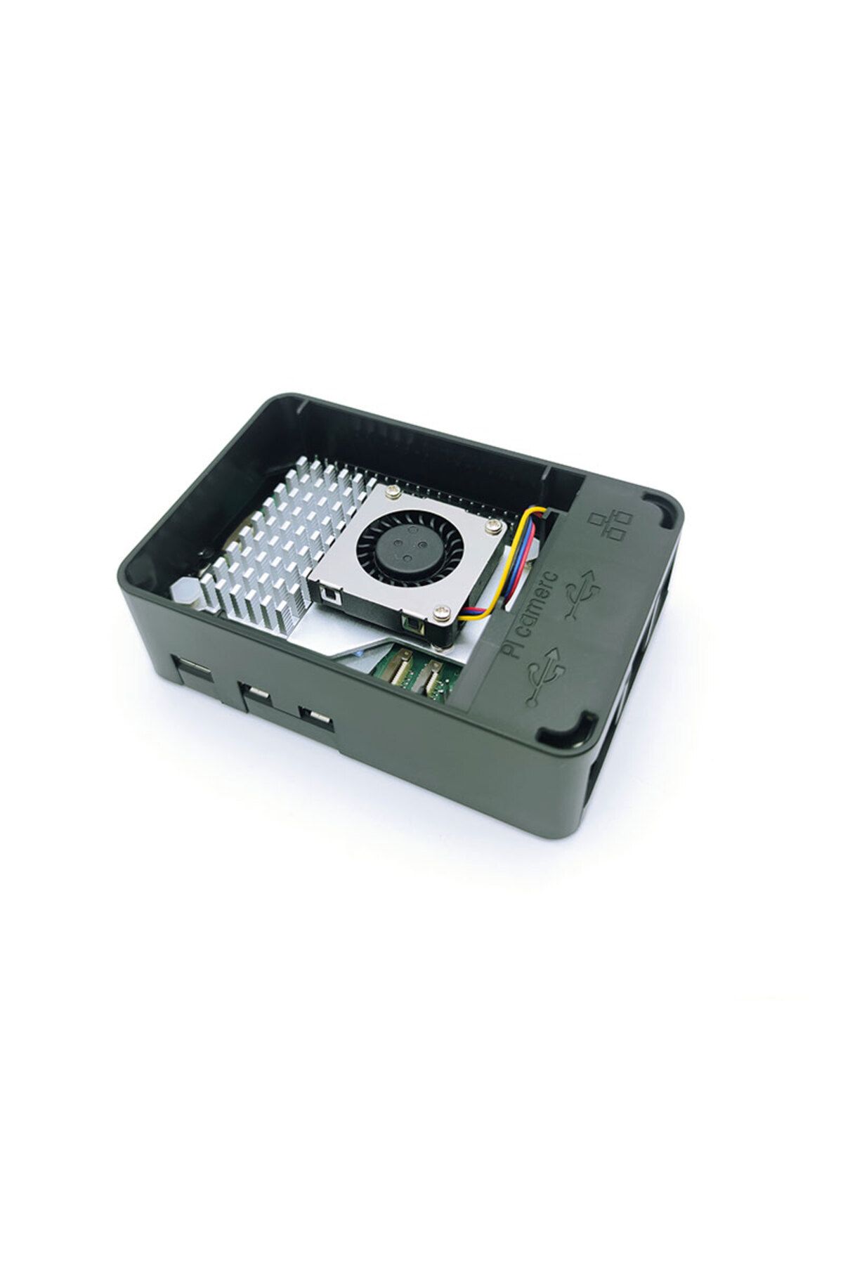 Choice-Raspberry Pi 5 Case ABS Shell Enclosure Box Black Housing compatible for Active Cooler for RPI 5 Pi5 5
