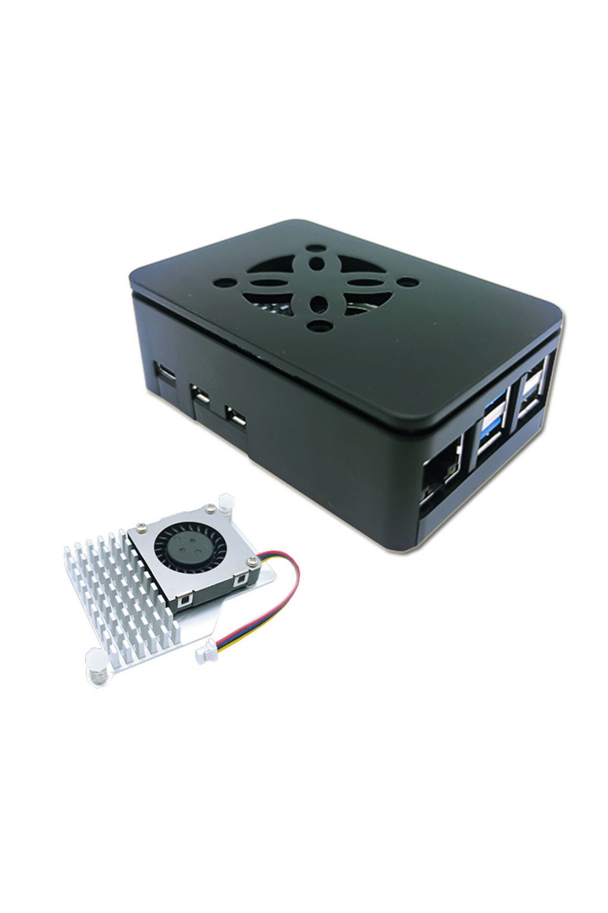 Choice-Raspberry Pi 5 Case ABS Shell Enclosure Box Black Housing compatible for Active Cooler for RPI 5 Pi5 8