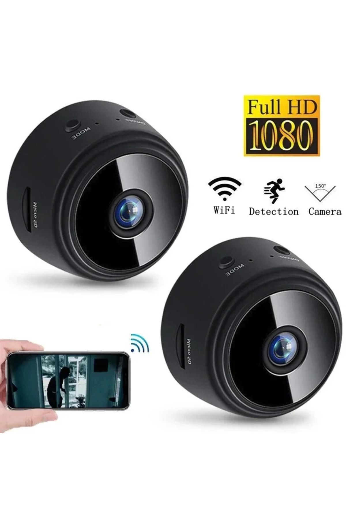 Choice-كاميرا A9 WiFi Mini مسجل فيديو لاسلكي كاميرا حماية أمنية كاميرا مراقبة المنزل الذكي... 3