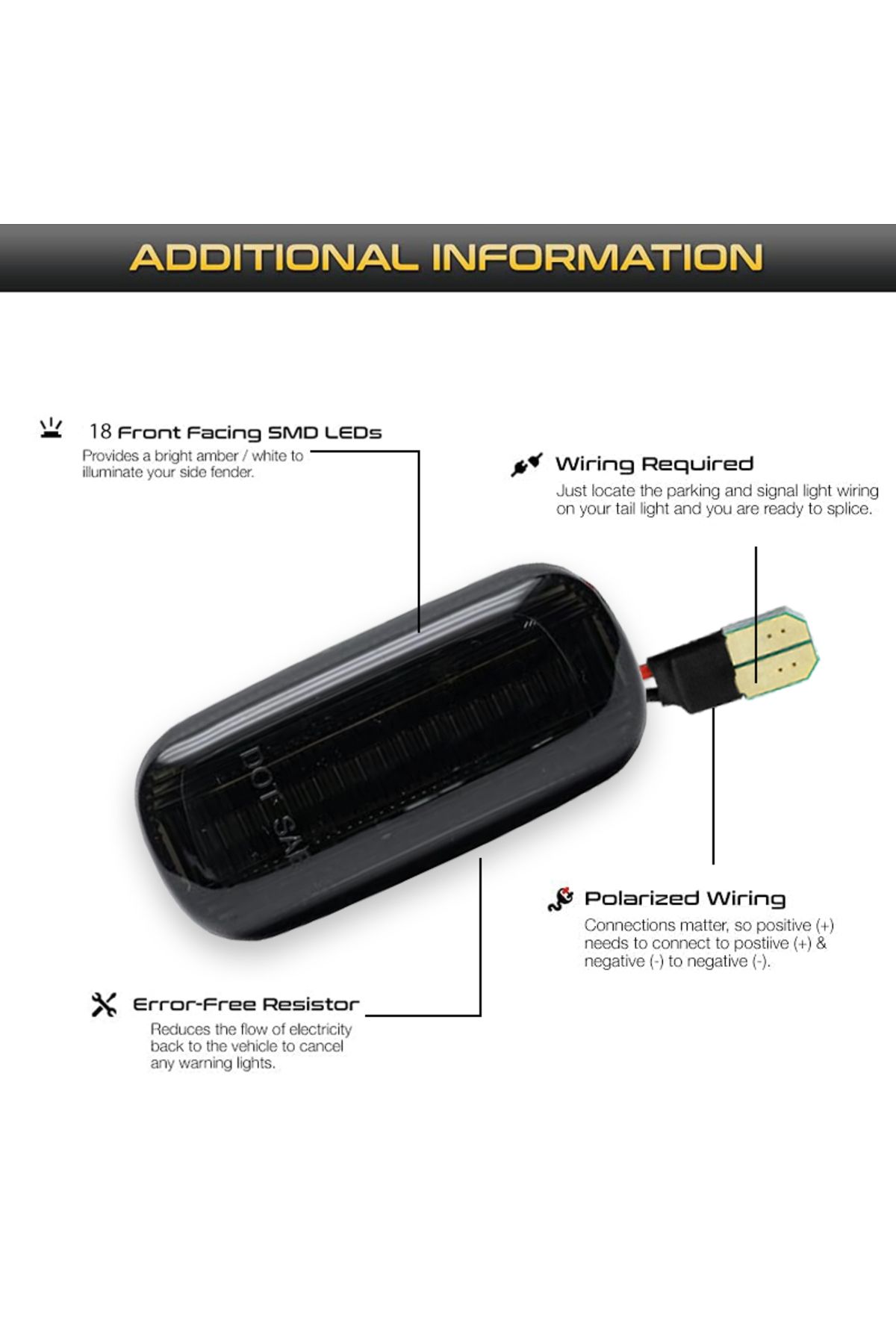 Choice-8E0 949 127 8E0949127 LED Dynamic Side Marker Light Turn Signal Light For Audi A3 S3 8P A4 S4 RS4... 4