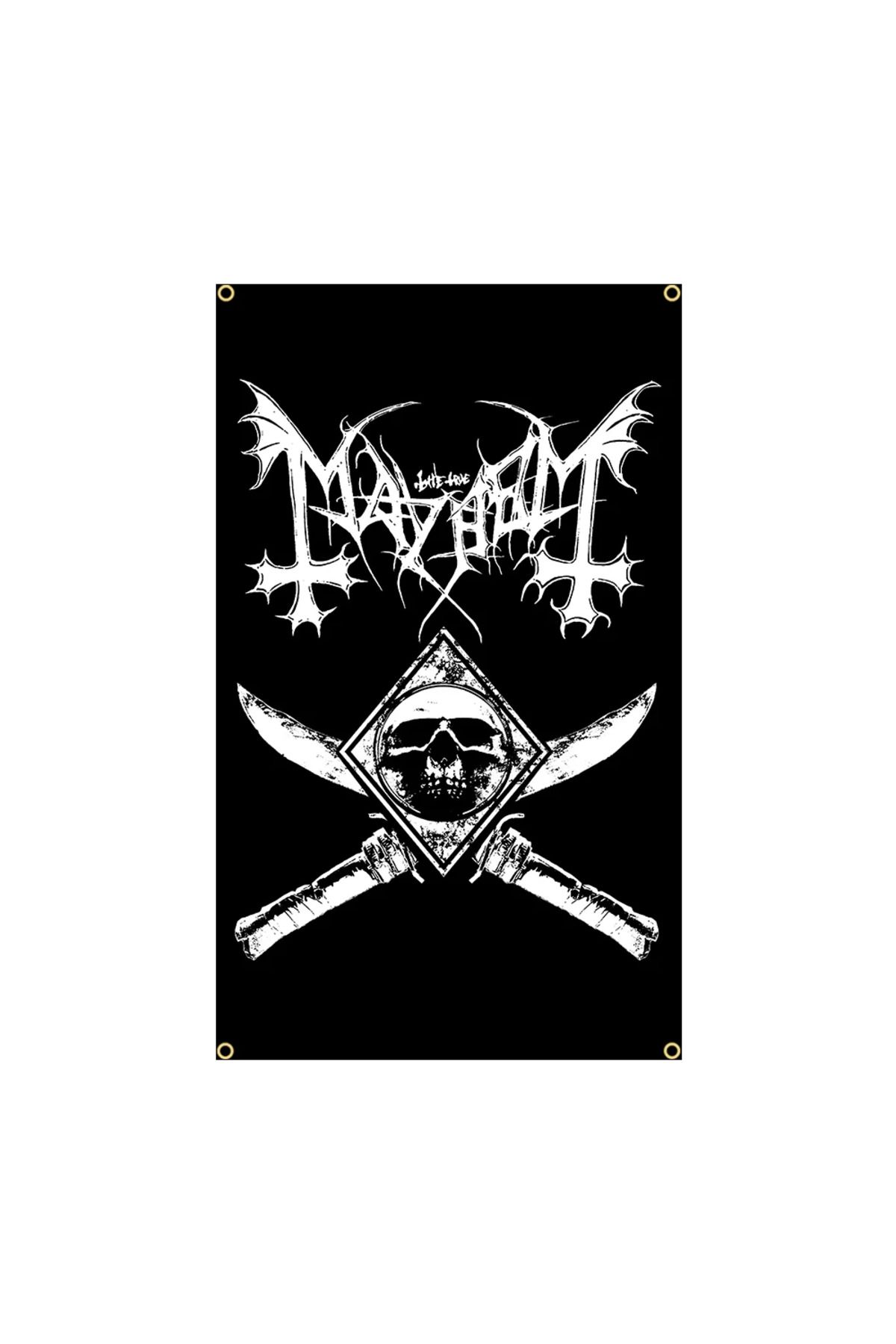 Choice-90X150CM 3X5FT Norway Black Metal Band Flags Death Art Tattoos Rock Band Posters Home Decoration ... 1