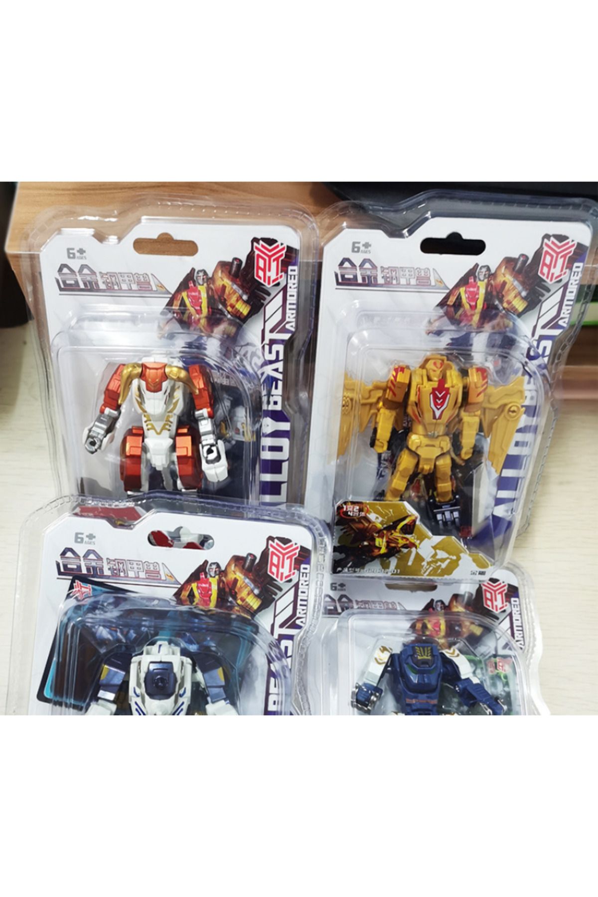 Choice-Steel armored beast rhino bison combination golden eagle gorilla full set of four-in-one robot de... 7