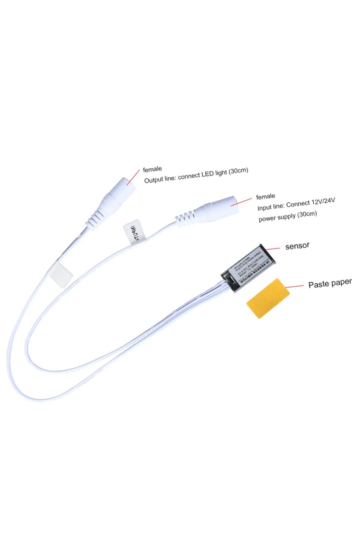 GGBEE-12V/24V IR Door Sensor Gated Occlusion Switch Infrared Proximity Switch Detector 5A Auto ON/OFF I... 5