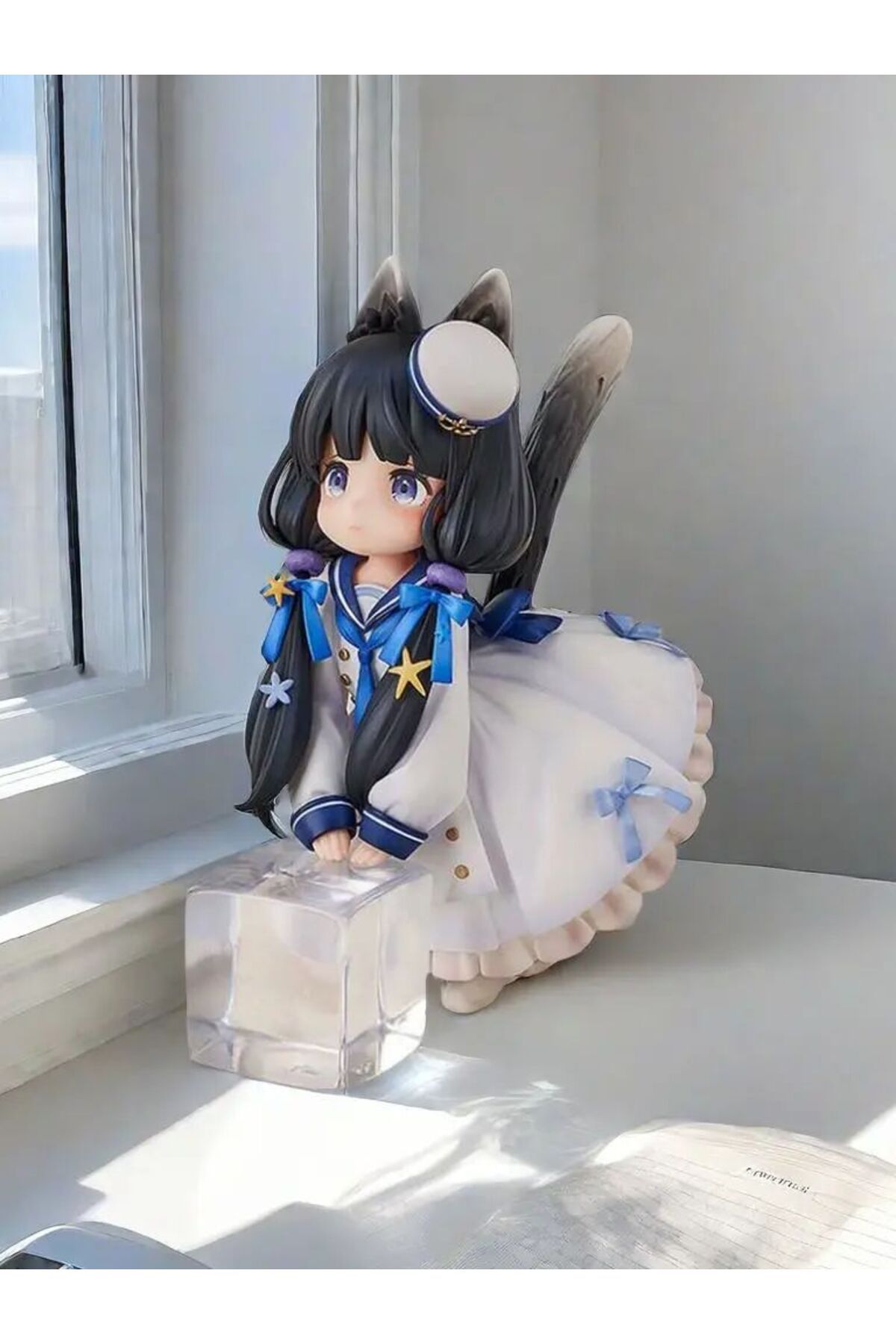 Choice-Anime girl image,cute tiger spotted cat model,tea can cat civet cat,handmade anime doll ornaments... 8