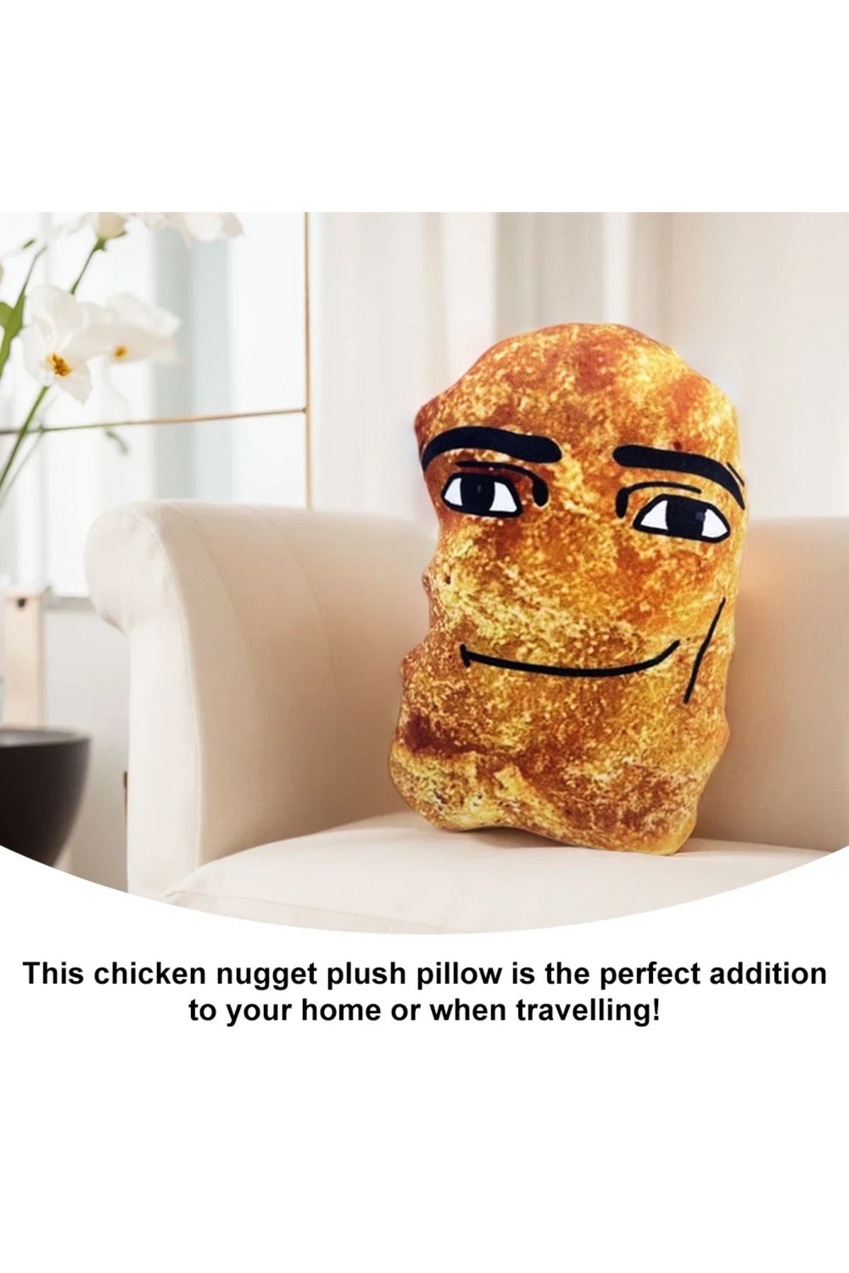 Choice-Cotton Eye Joe Plush Toy with Music Simulation Chicken Nugget Plush Doll Soft Pillow Cushion Birt... 3
