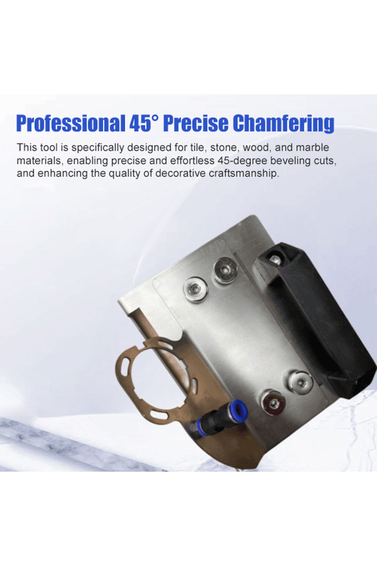 meterk-Geevorks Universal 100-Type Angle Grinders Chamfering Stand Portable 45 Degree Tile Chamferer for... 3