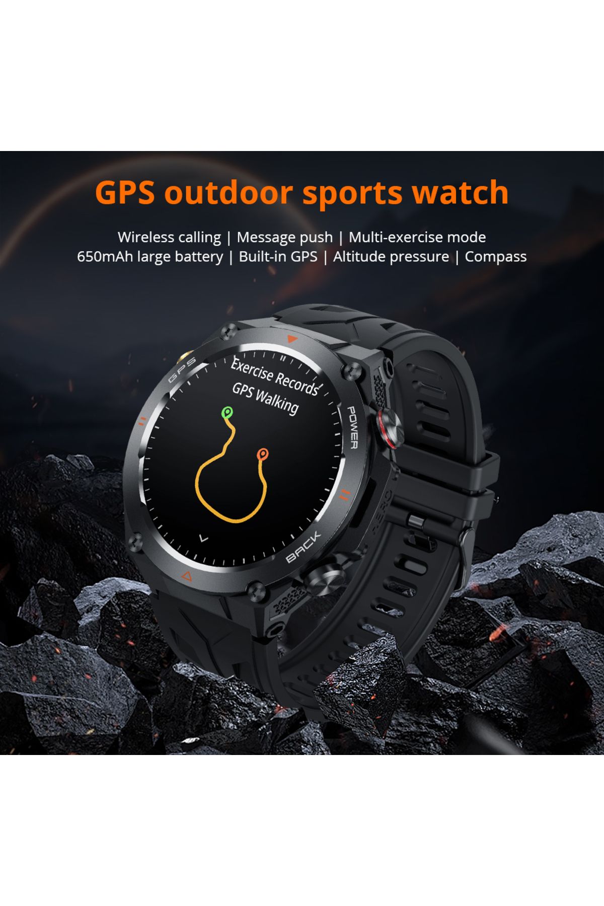 Choice-2024 COLMI V75 GPS Smart Watch 1.45" Ultra HD Display Built-in GPS & Compass Make/Receive Phone C... 3